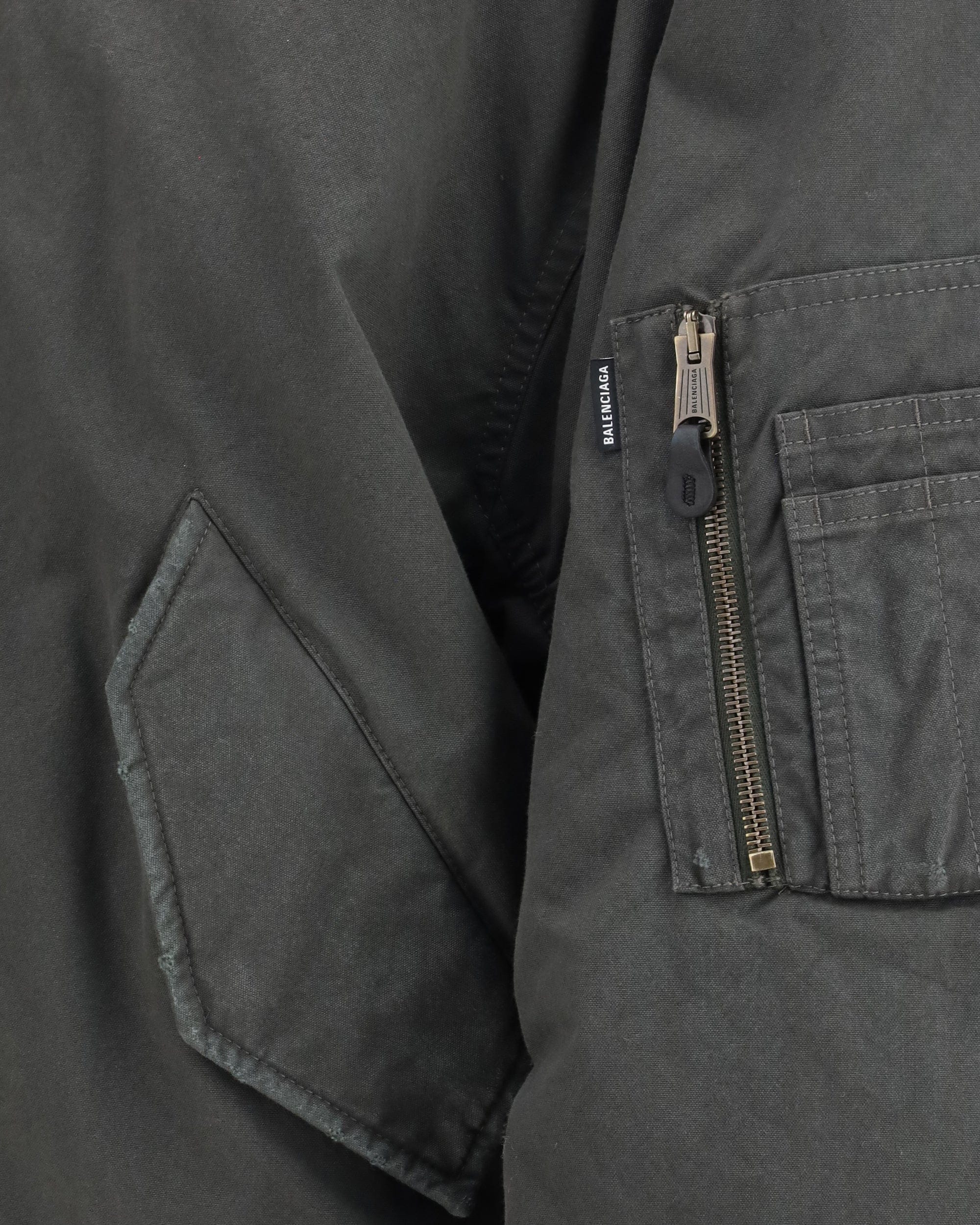 Balenciaga Standard Bomber Jacket With Hood
