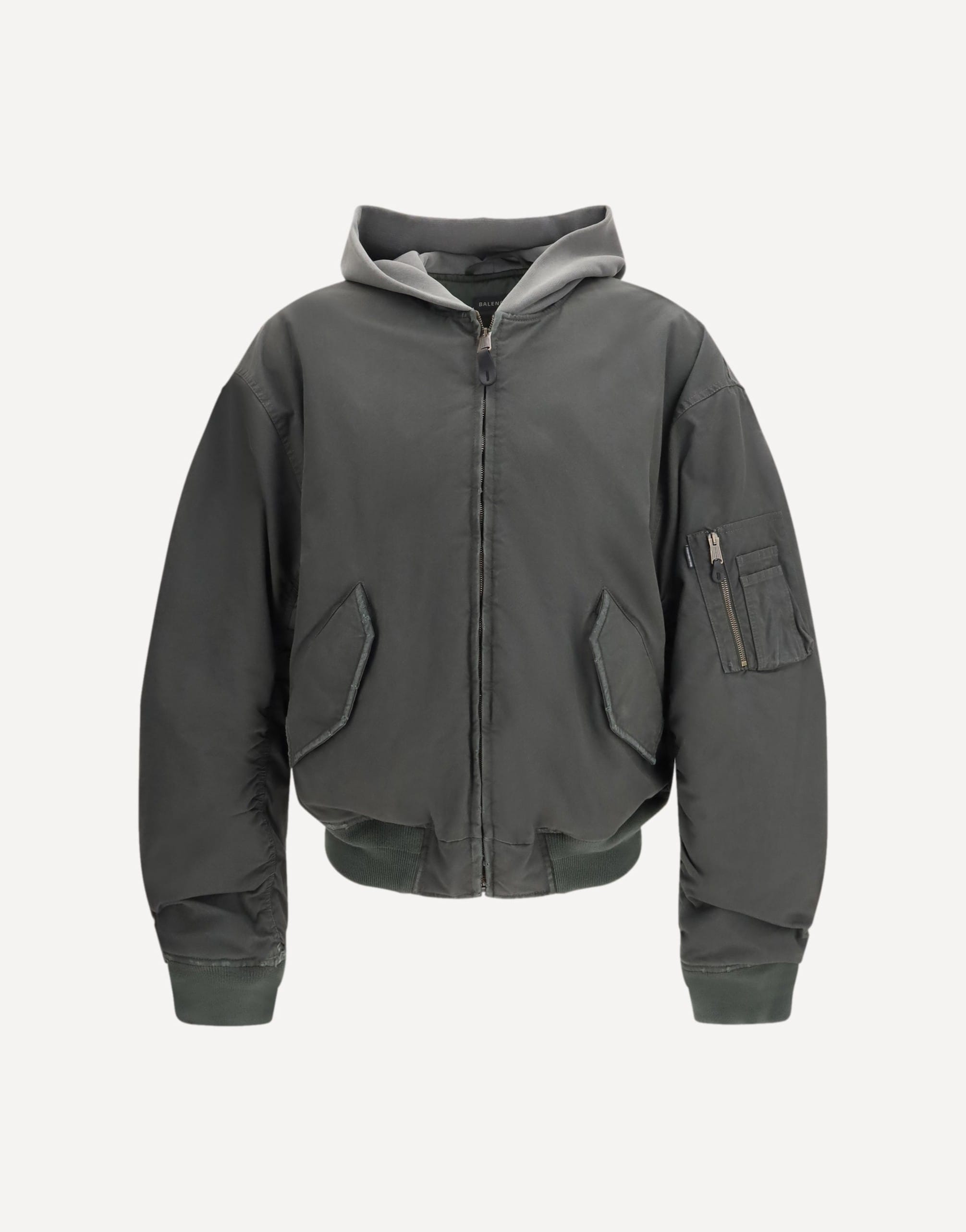 Balenciaga Standard Bomber Jacket With Hood