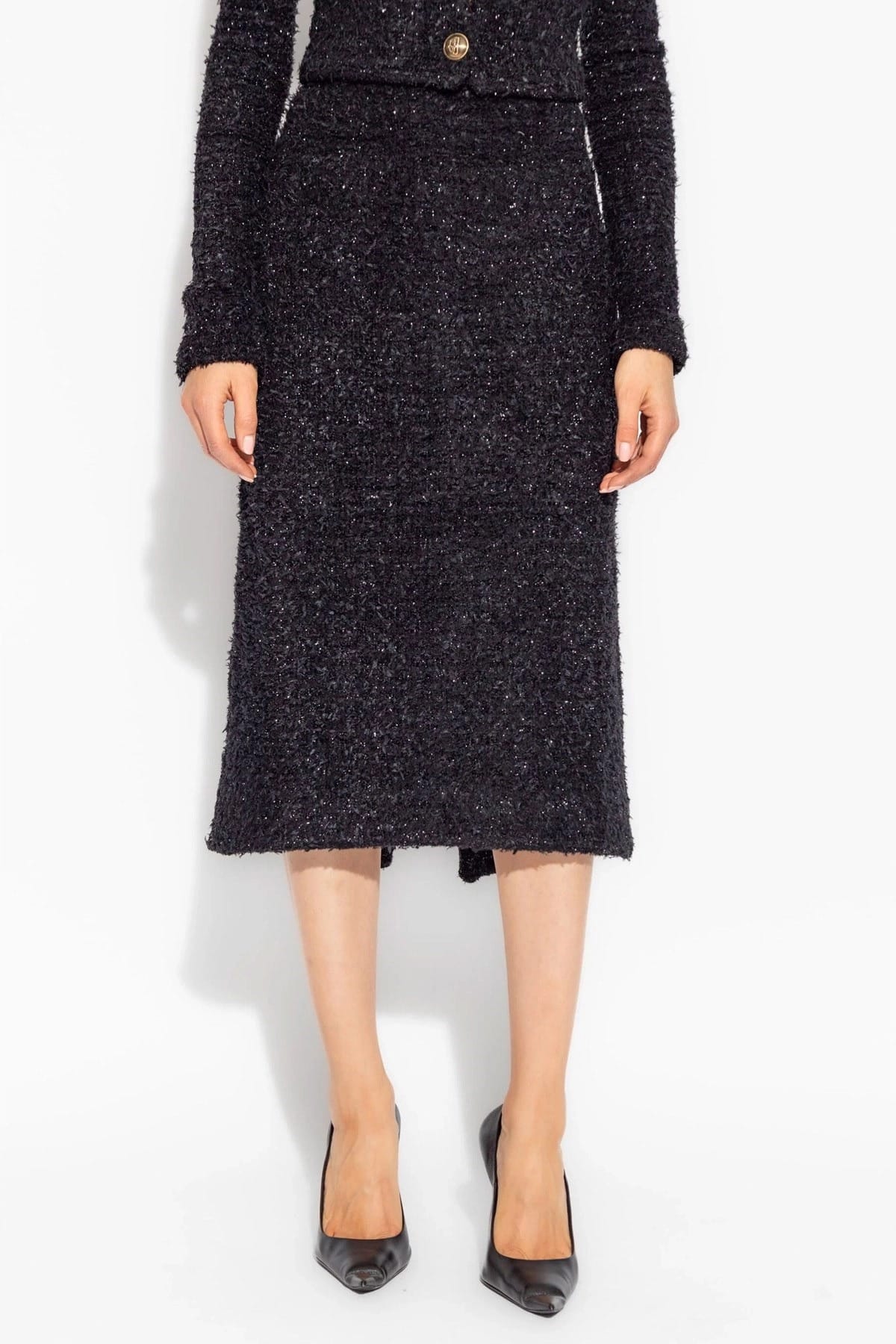 Balenciaga Balenciaga Tweed Midi Skirt