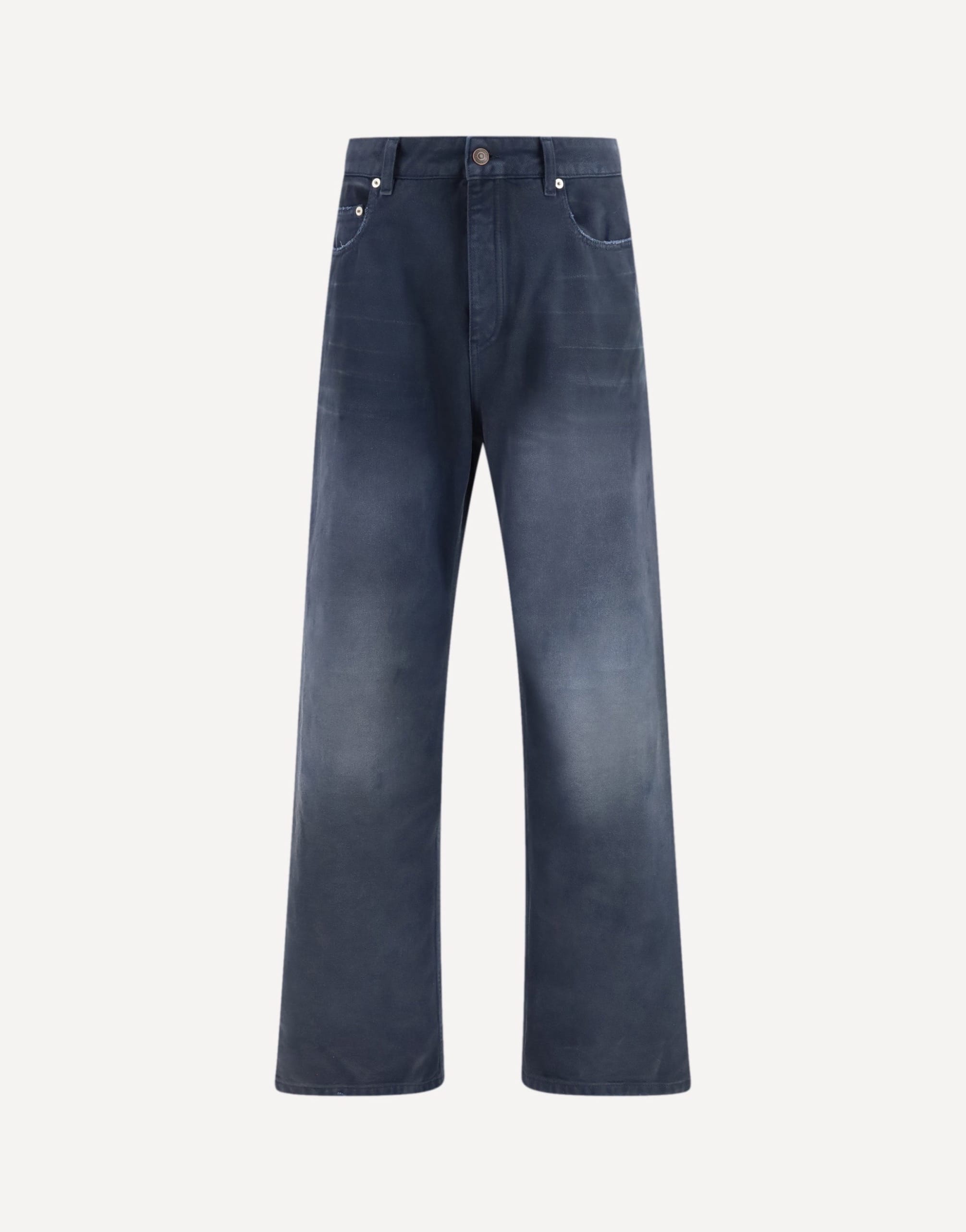 Balenciaga Wide-Leg Denim Jeans