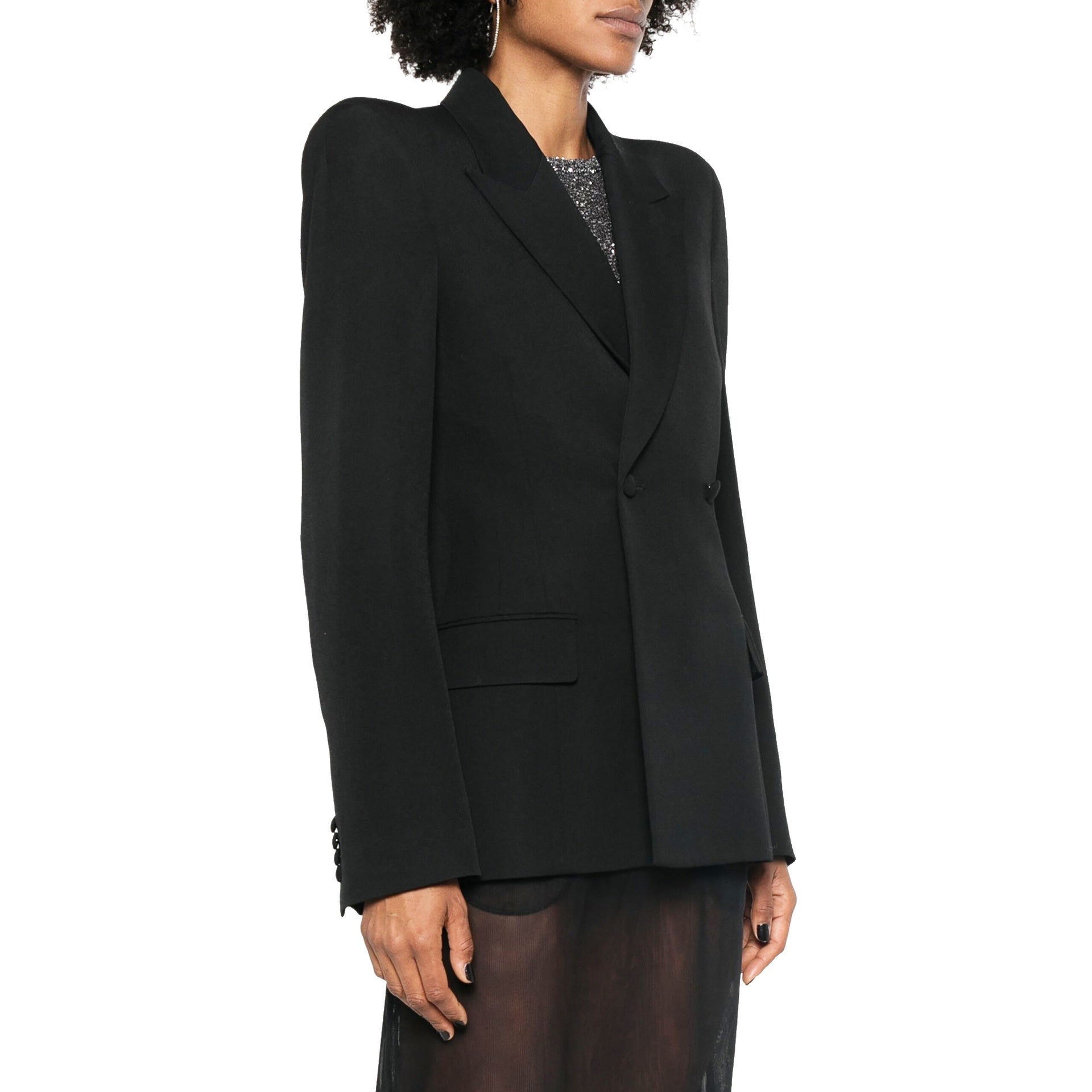 Balenciaga Wool Blazer With Satin Lining - alternate view