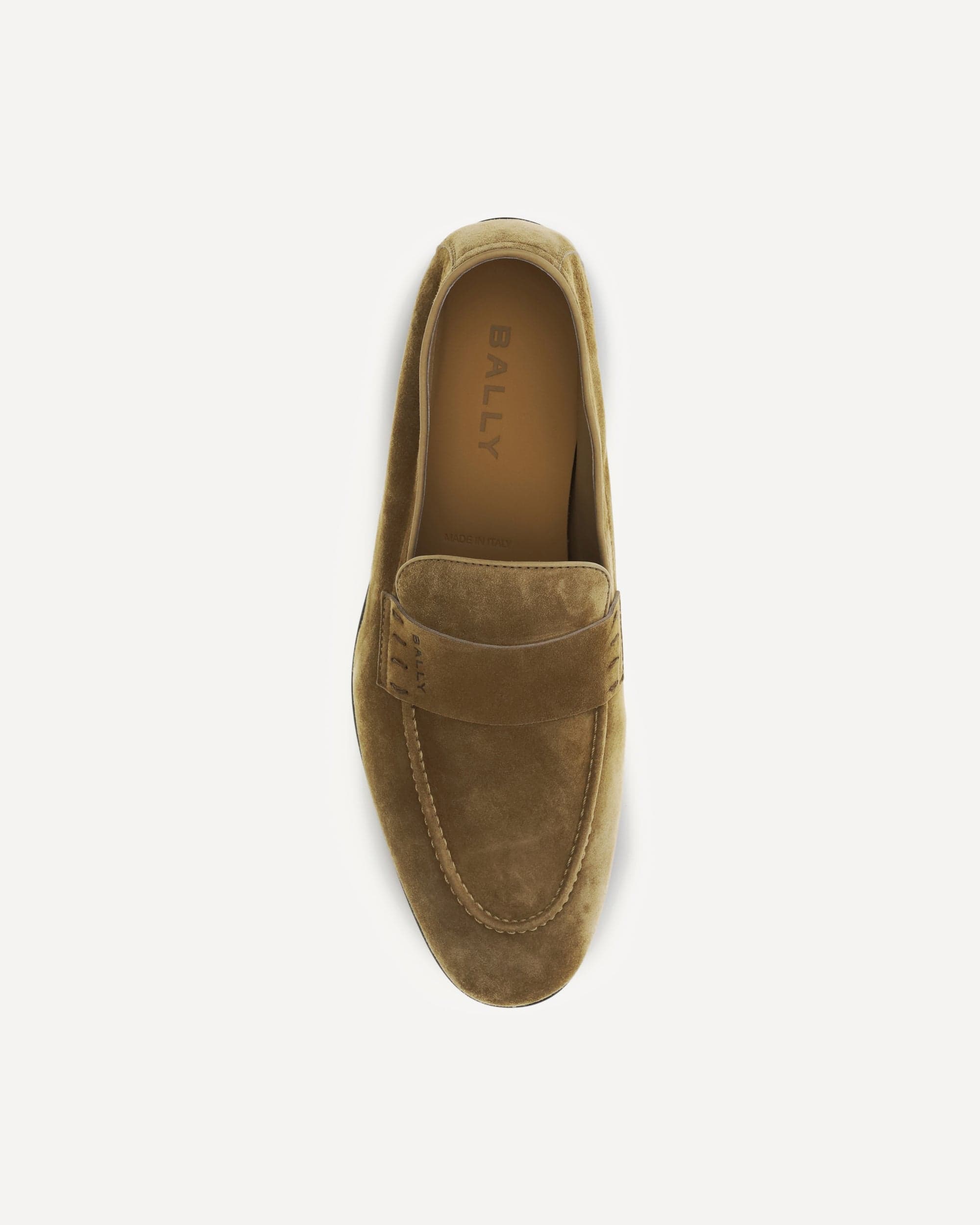 Bally Logo Suede Loafers