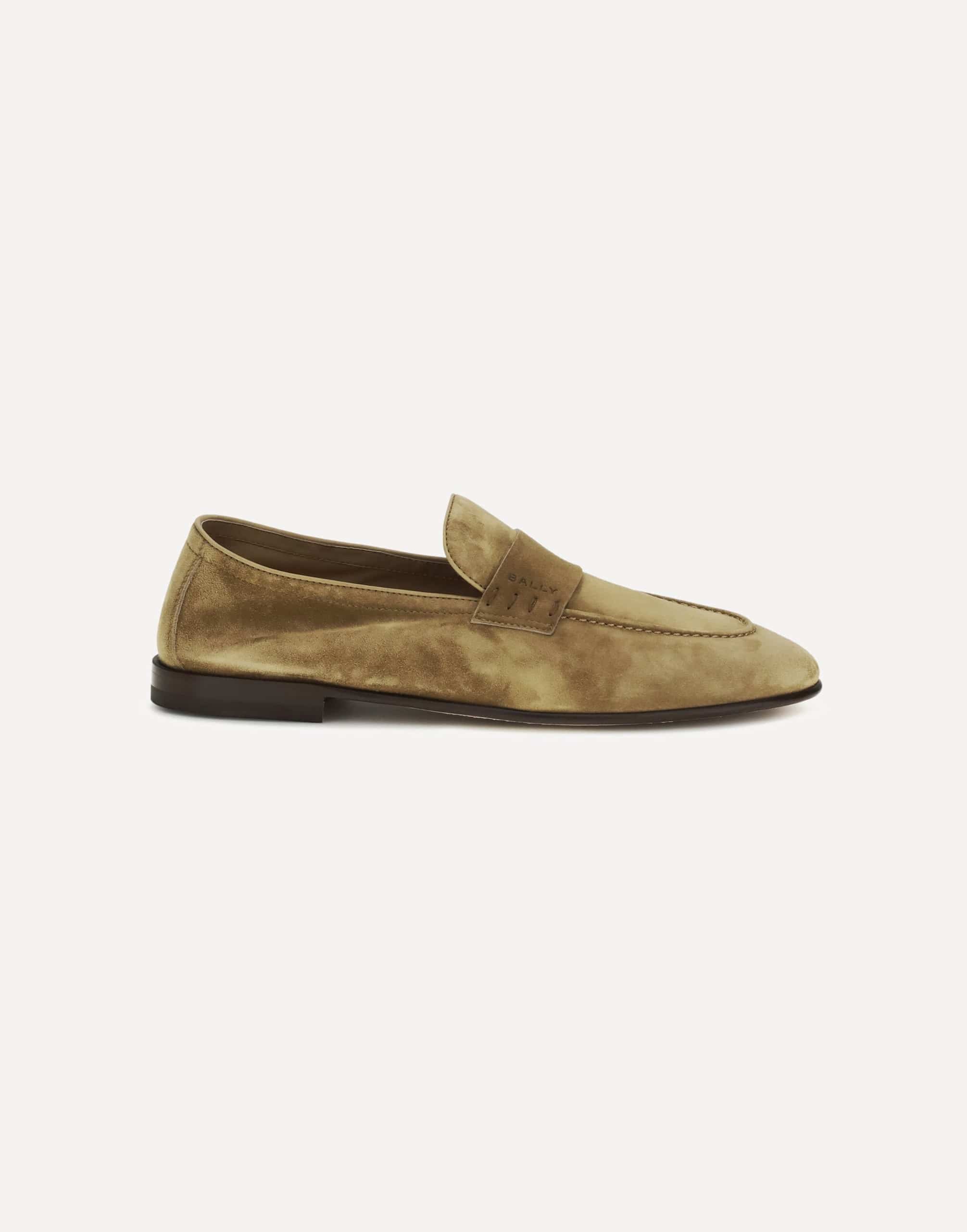 Bally Logo Suede Loafers
