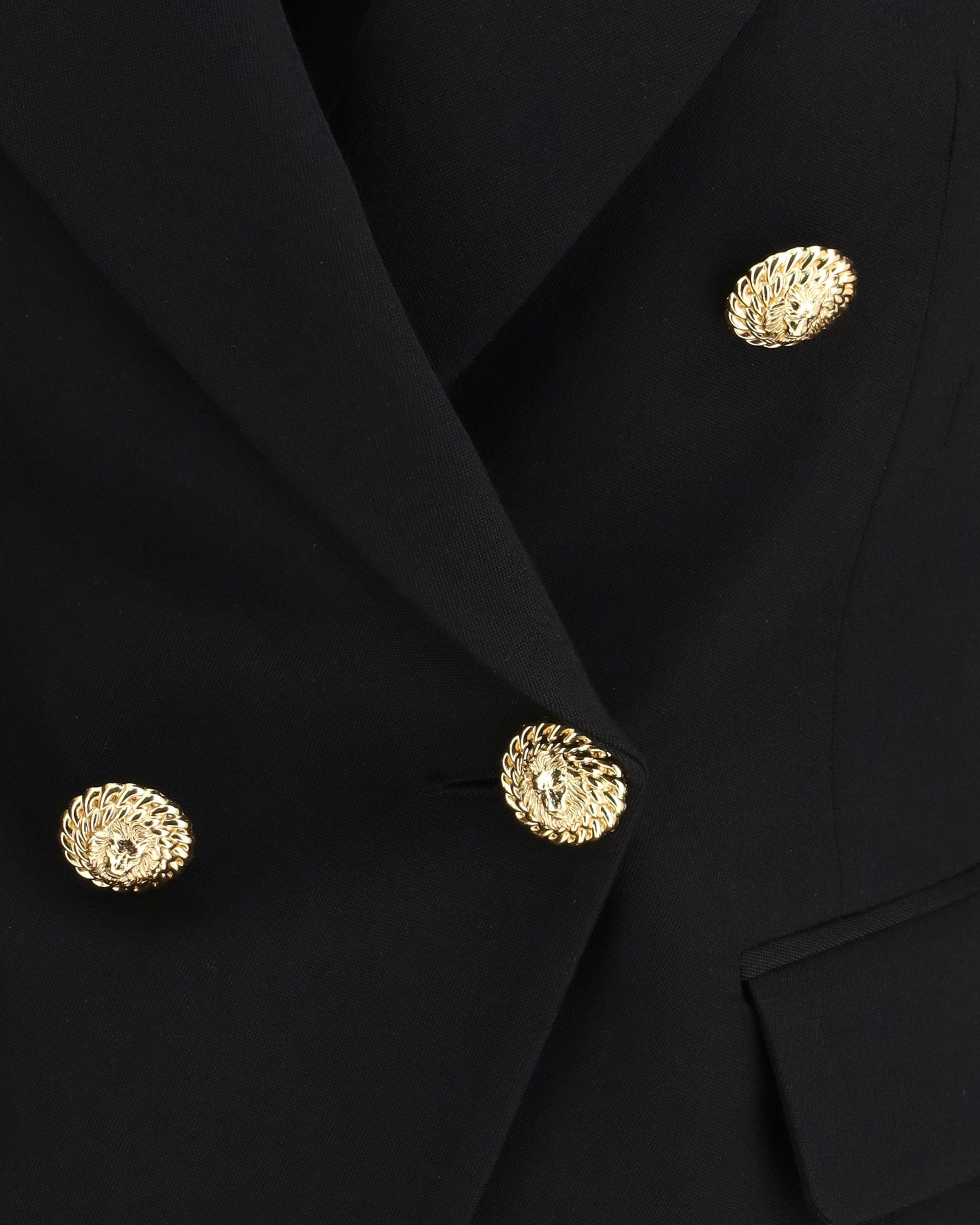 Balmain 6 Buttons Fitted Grain De Poudre Jacket