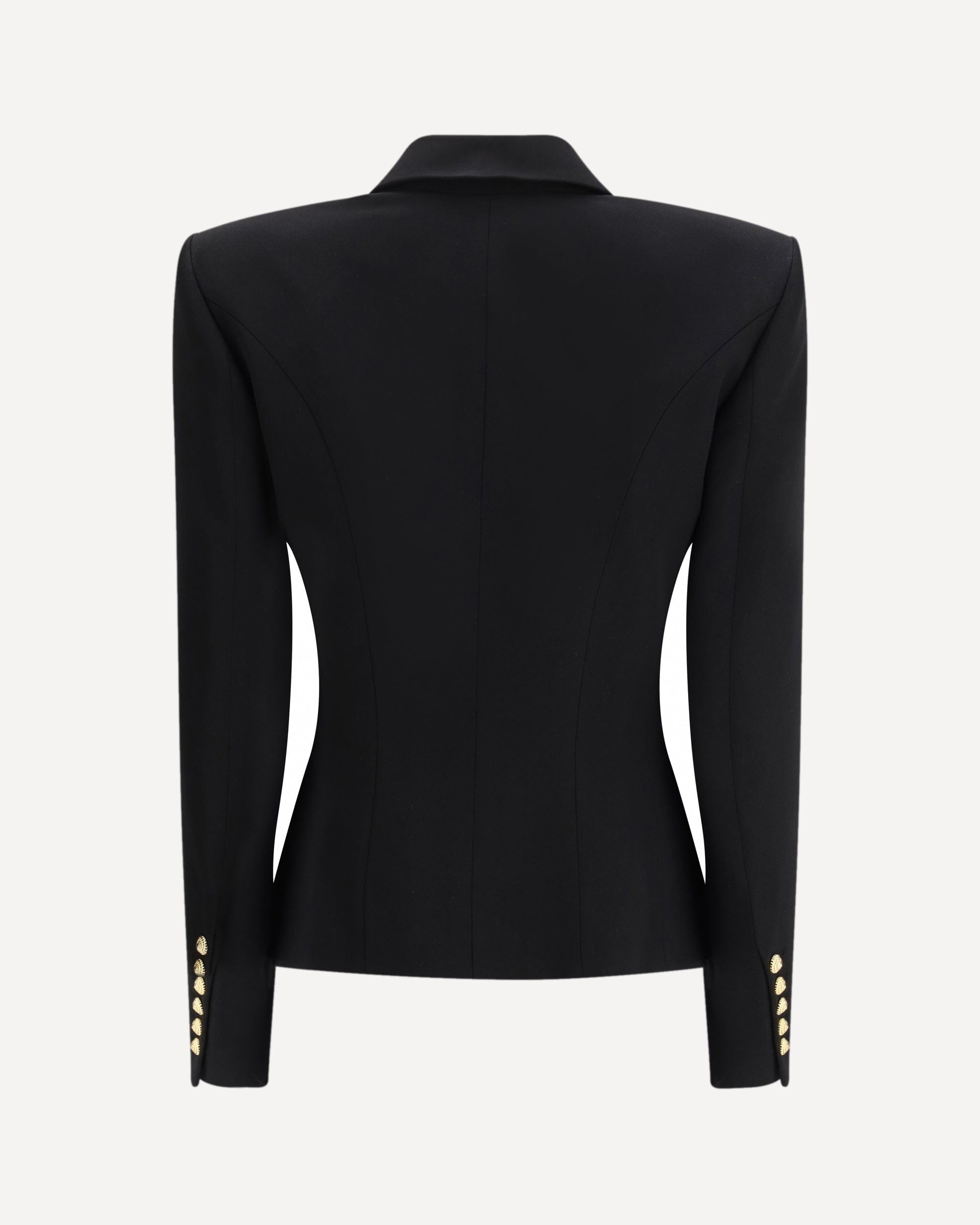 Balmain 6 Buttons Fitted Grain De Poudre Jacket