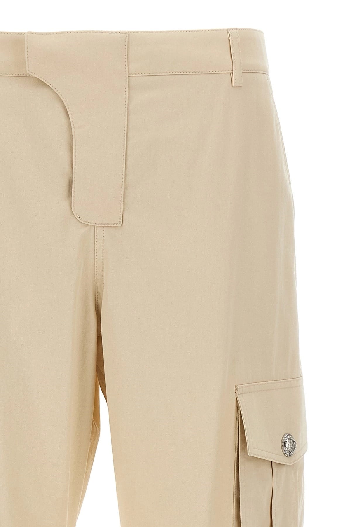 Balmain Balmain Beige Cargo Crop Pants