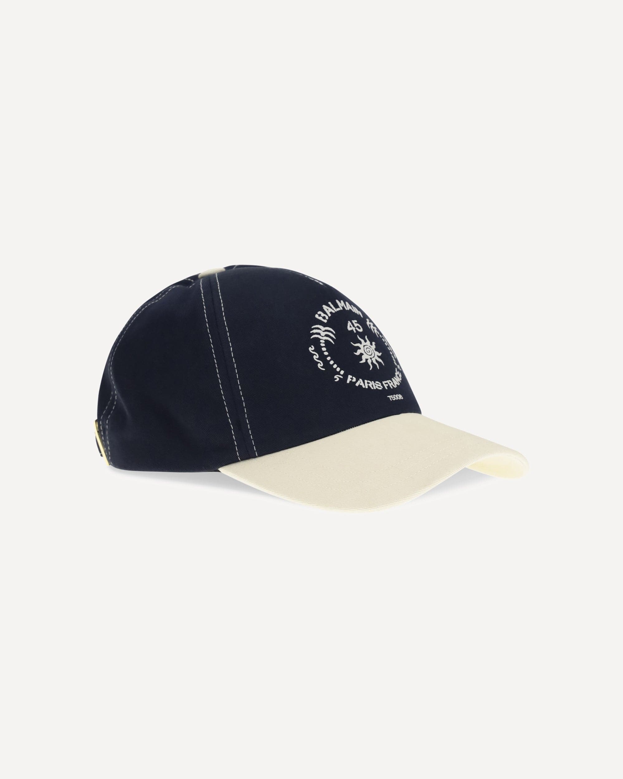 Balmain Bicolor Baseball Cap With Logo - alternate view