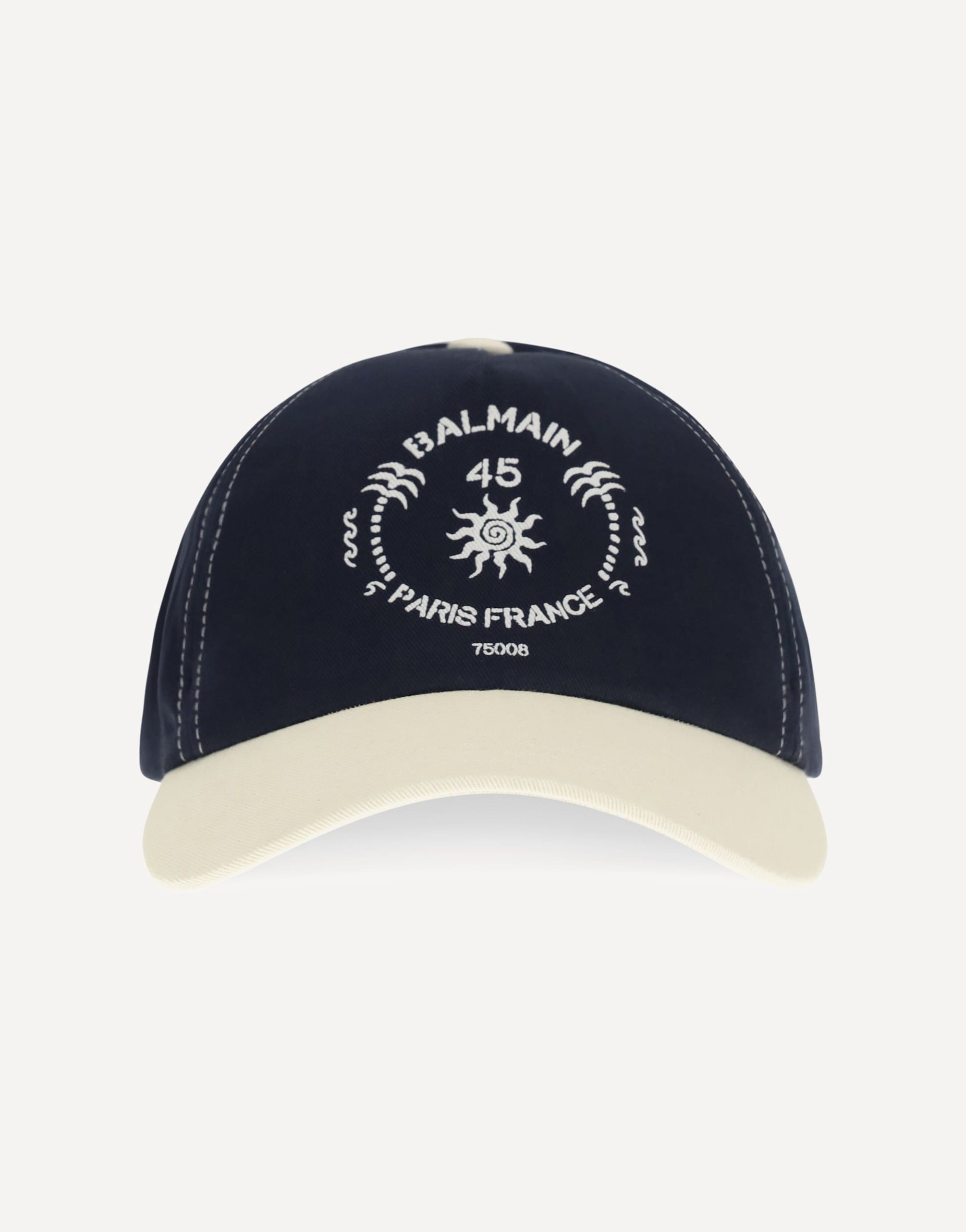 Balmain Balmain Bicolor Baseball Cap With Logo