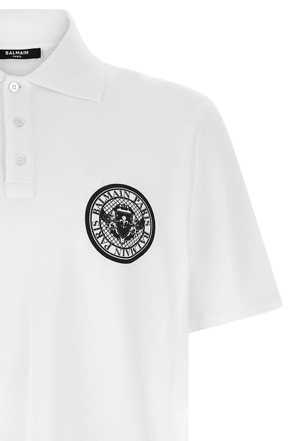 Balmain Balmain Coin Print Polo Shirt