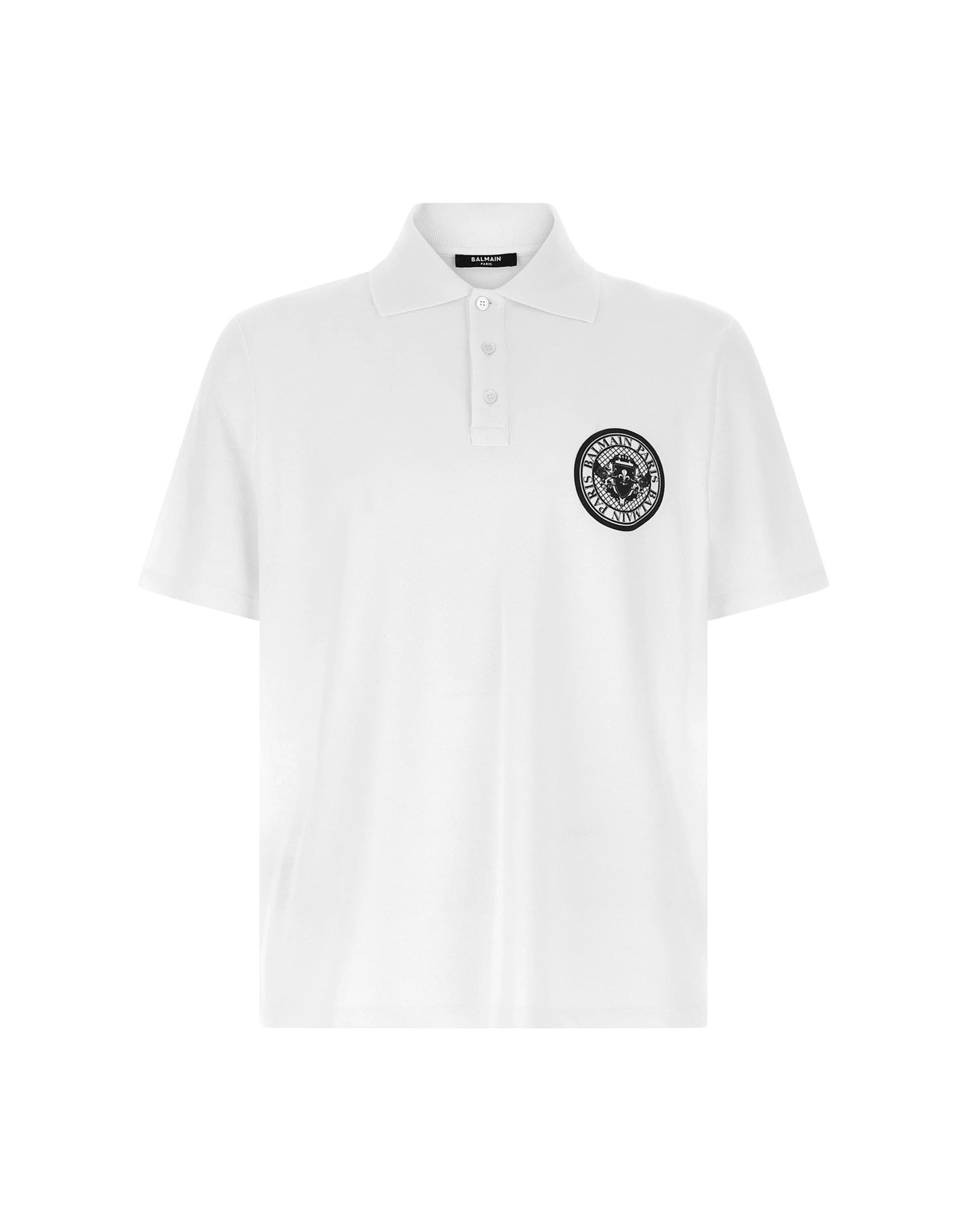 Balmain Balmain Coin Print Polo Shirt