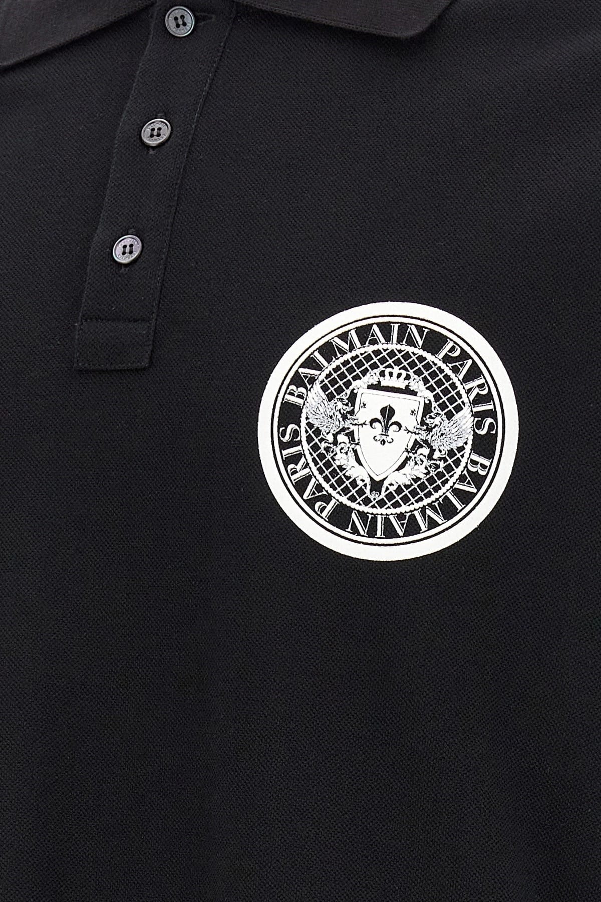 Balmain Balmain Coin Print Polo Shirt