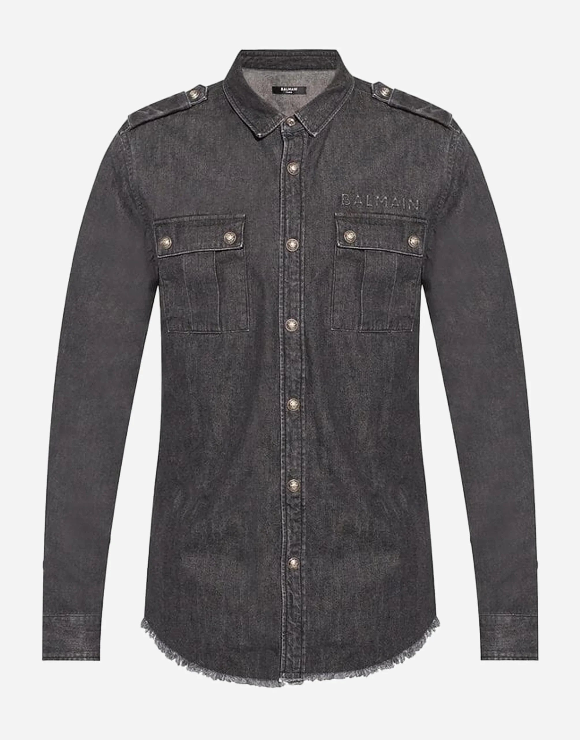 Balmain Cotton Denim Shirt