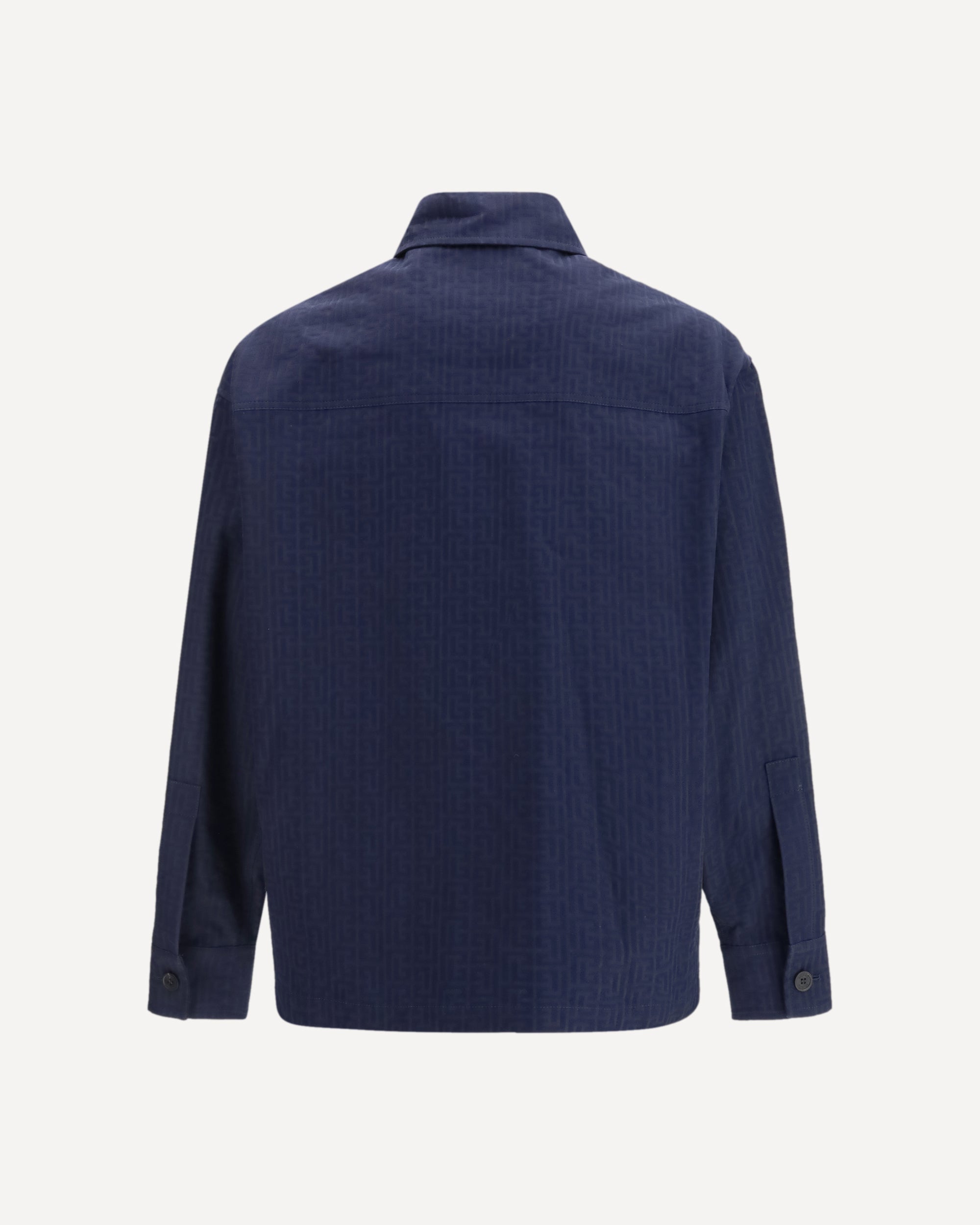 Balmain Cotton Monogram Jacquard Overshirt - alternate view