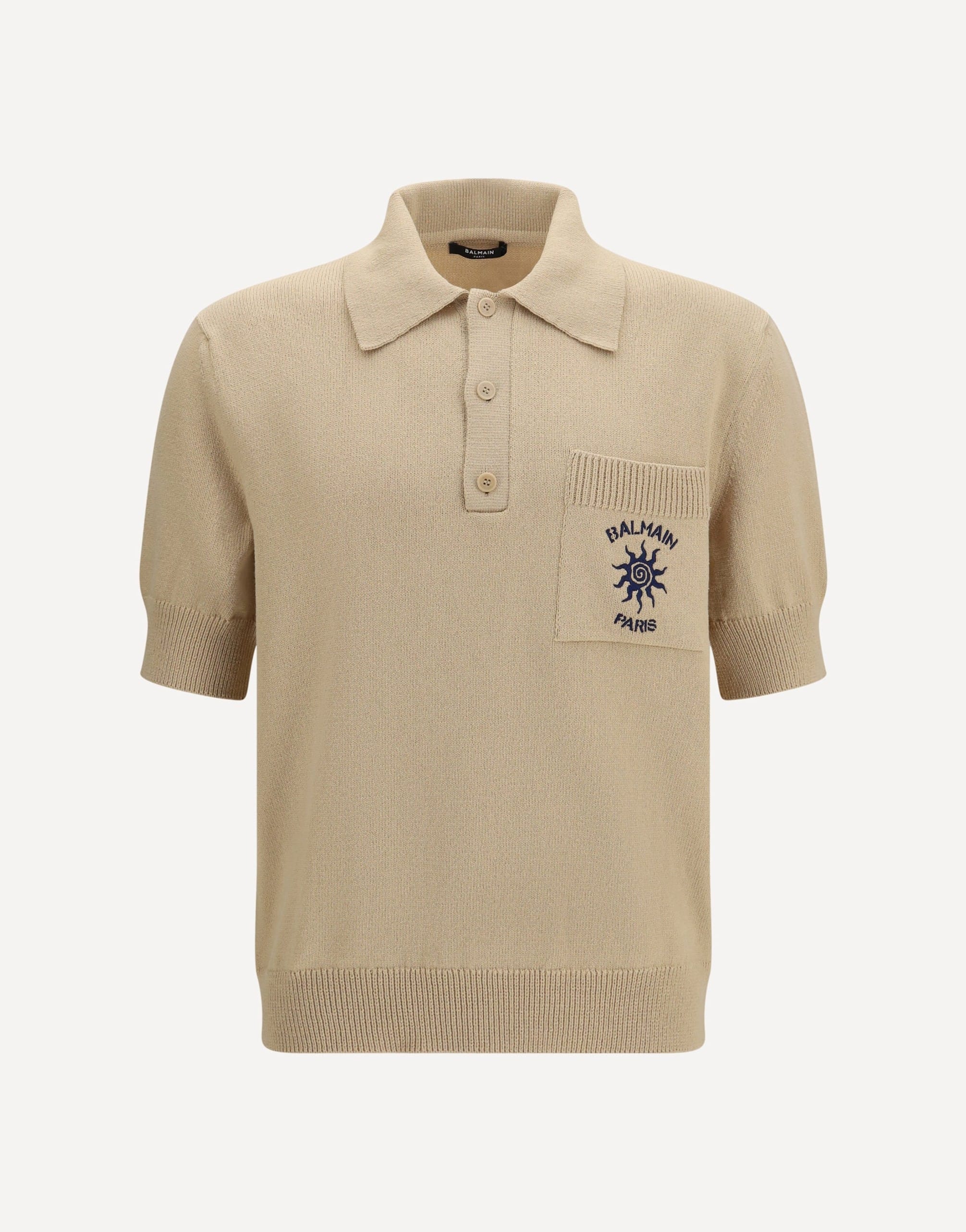 Balmain Cotton Sun-Logo Polo