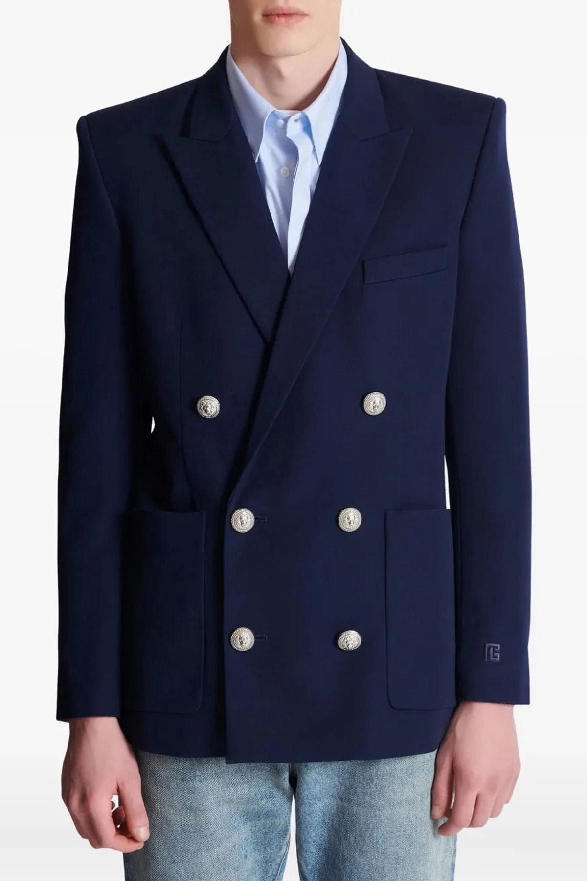 Balmain blazer van grain de poudre - alternate view