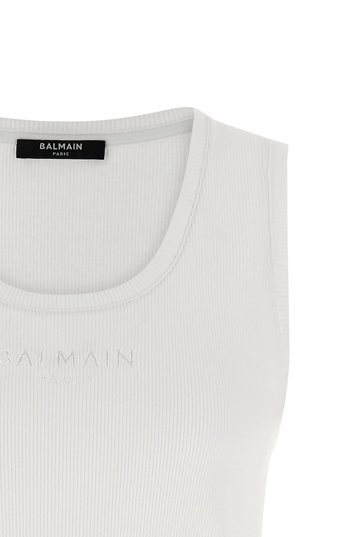 Balmain Balmain Logo Embroidery Tank Top