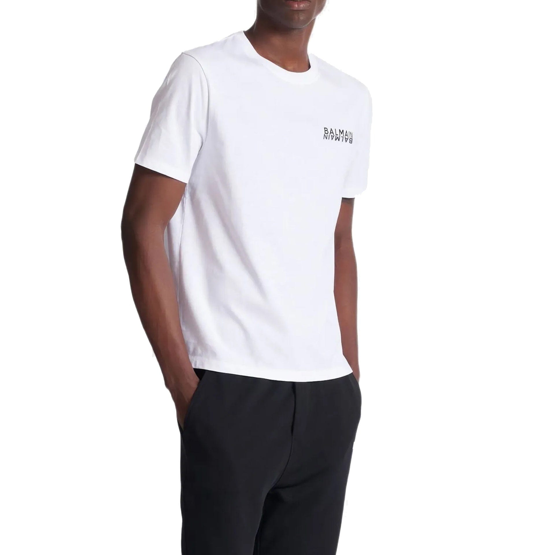 Balmain Logo-Print Cotton T-Shirt