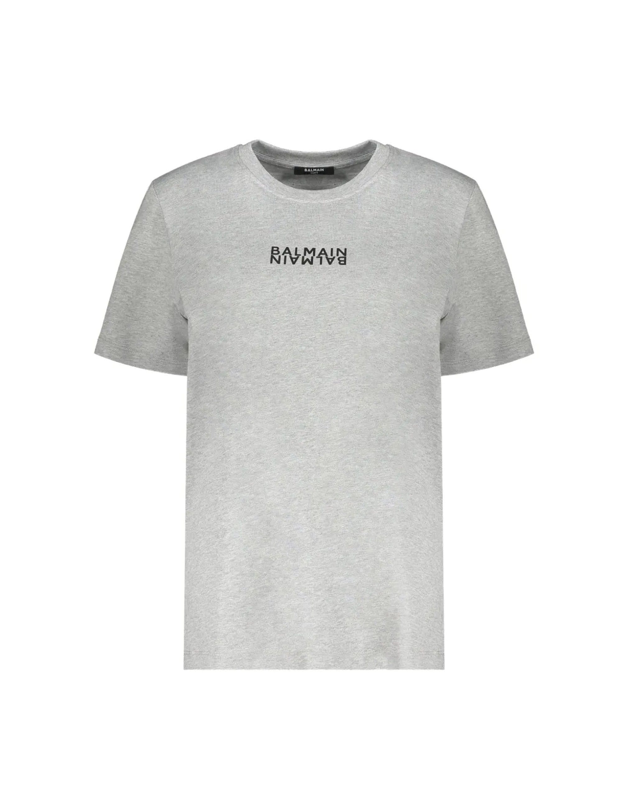 Balmain Logo Print Cotton T-Shirt