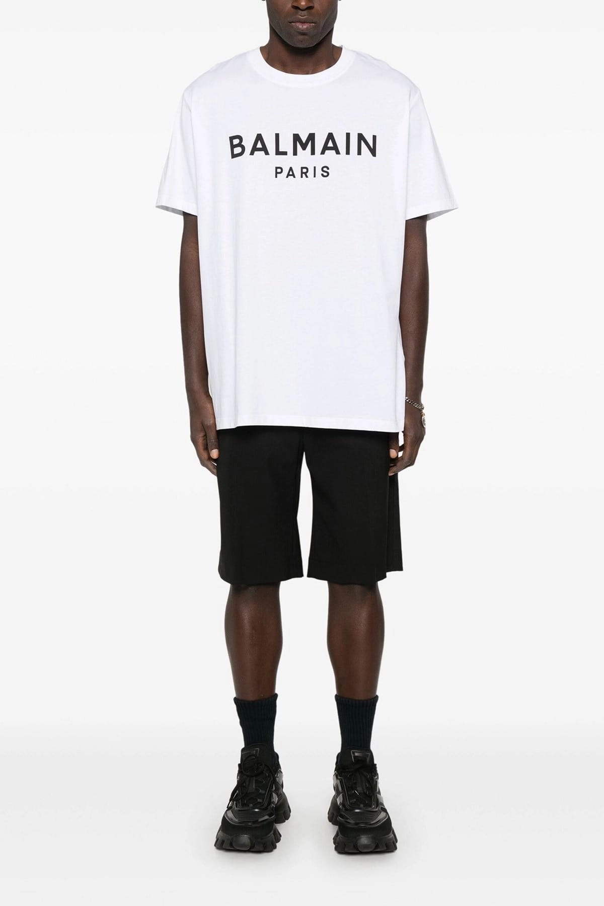 Balmain T-shirt à imprimé logo - alternate view
