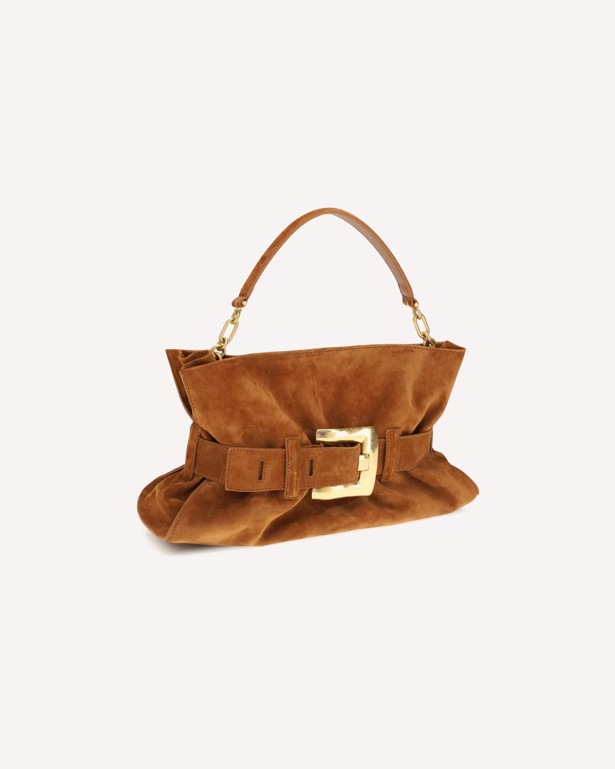 Balmain Medium Anthem Bag In Suede Calfskin - alternate view