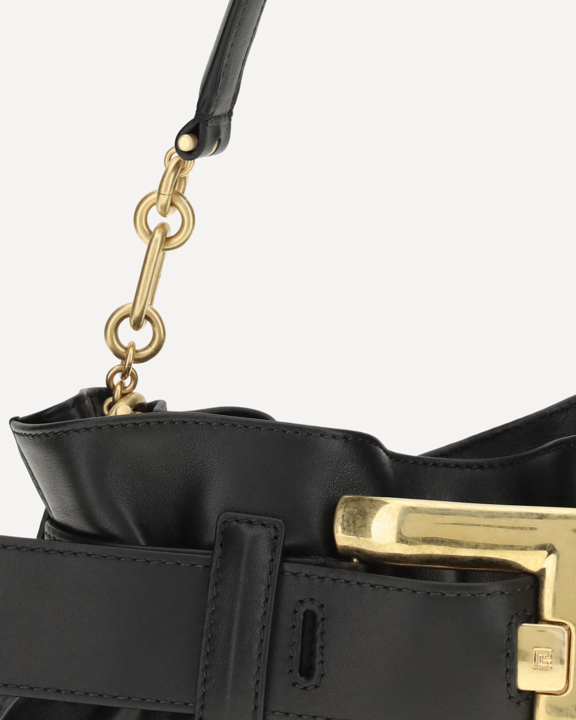 Balmain Mini Anthem Bag In Calfskin Leather