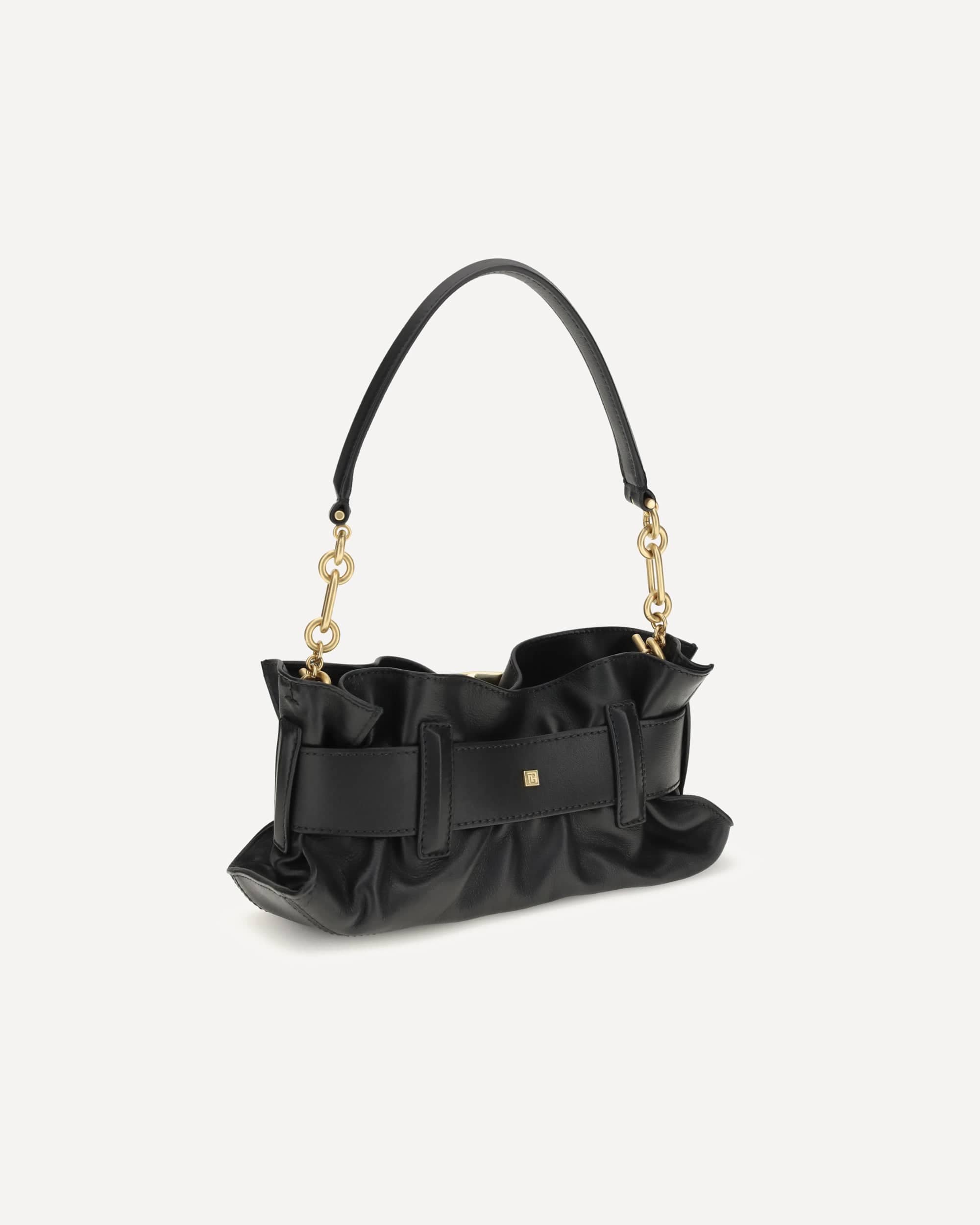 Balmain Mini Anthem Bag In Calfskin Leather