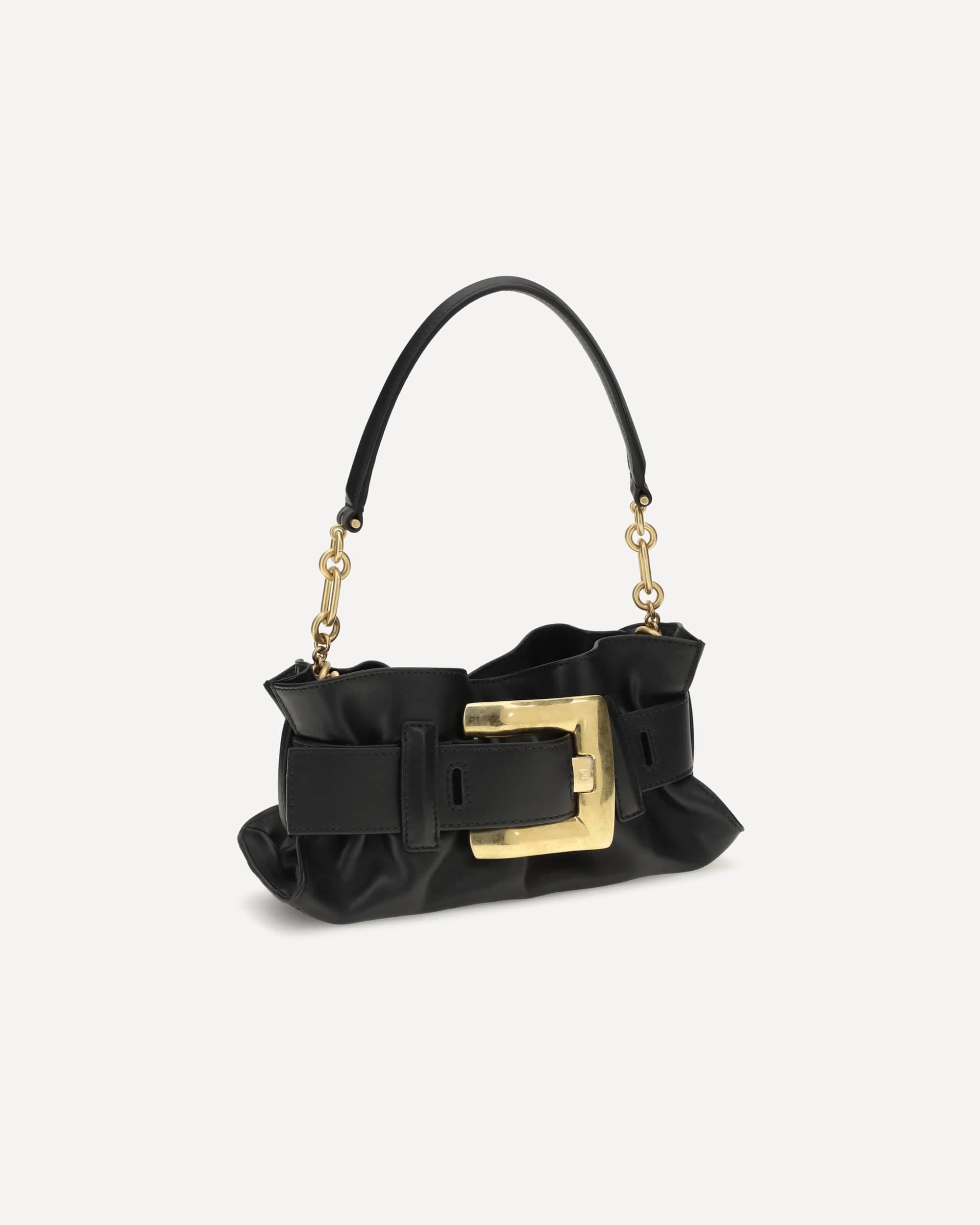 Balmain Mini Anthem Bag In Calfskin Leather