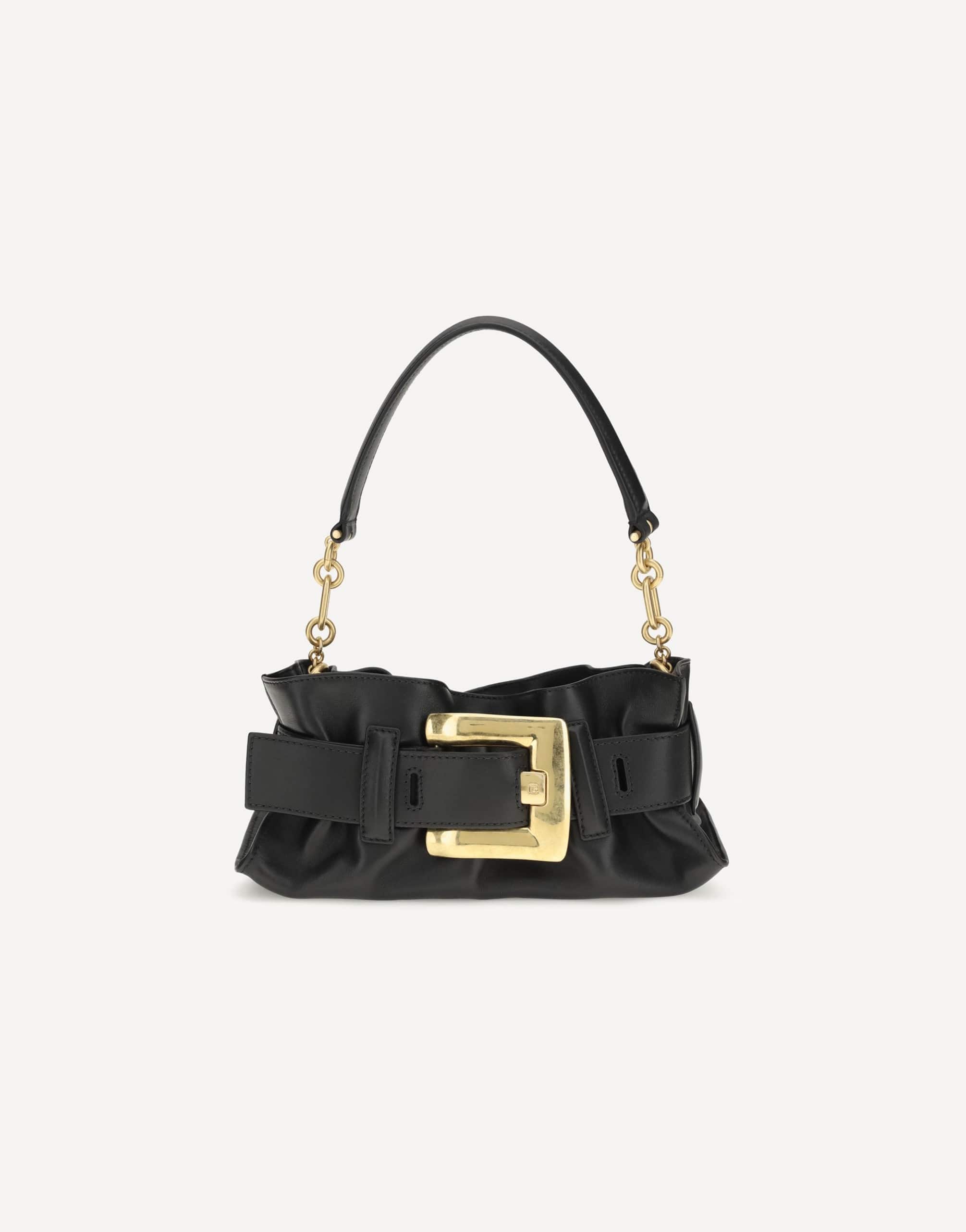 Balmain Mini Anthem Bag In Calfskin Leather