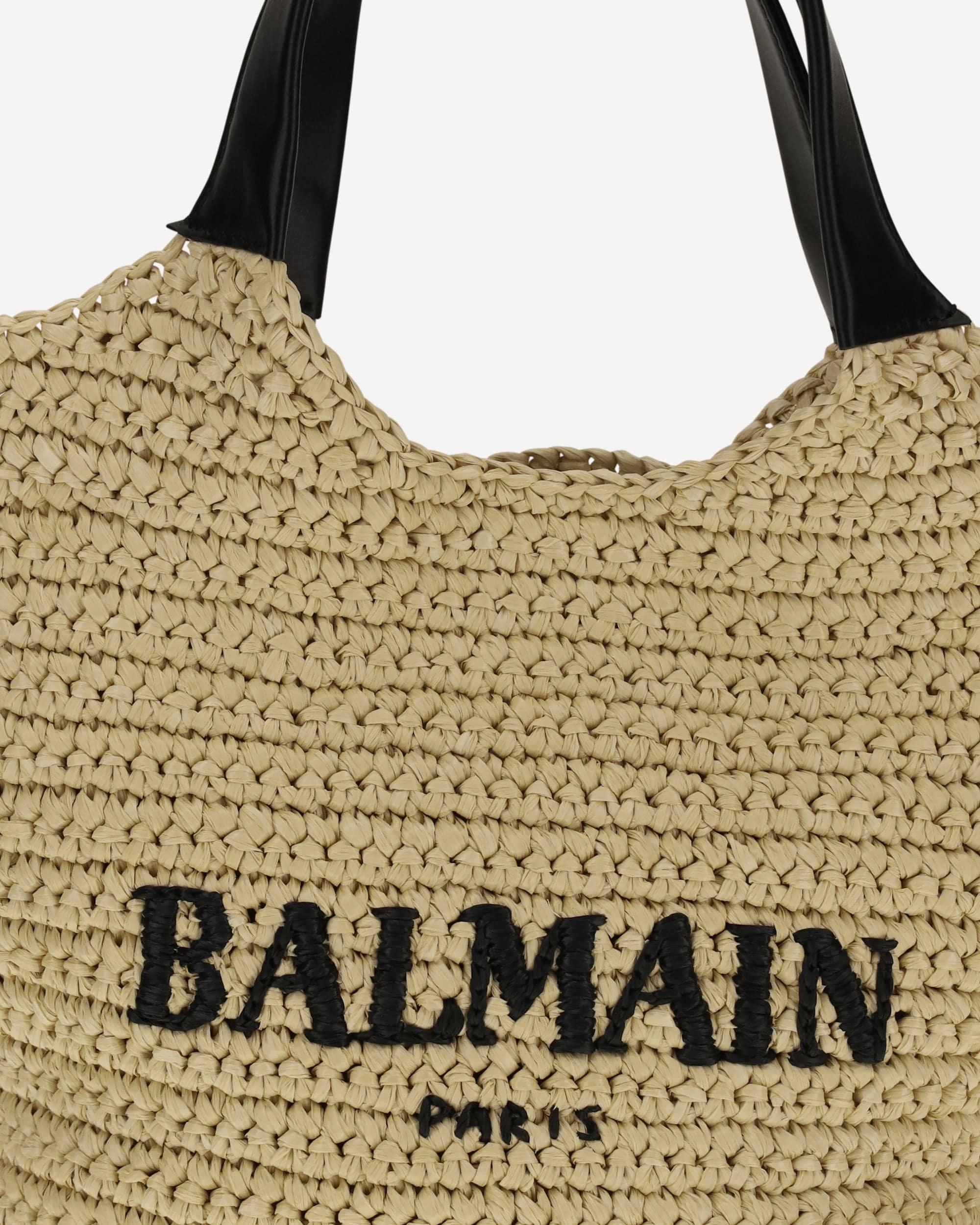 Balmain Balmain Mini Crochet Tote Bag