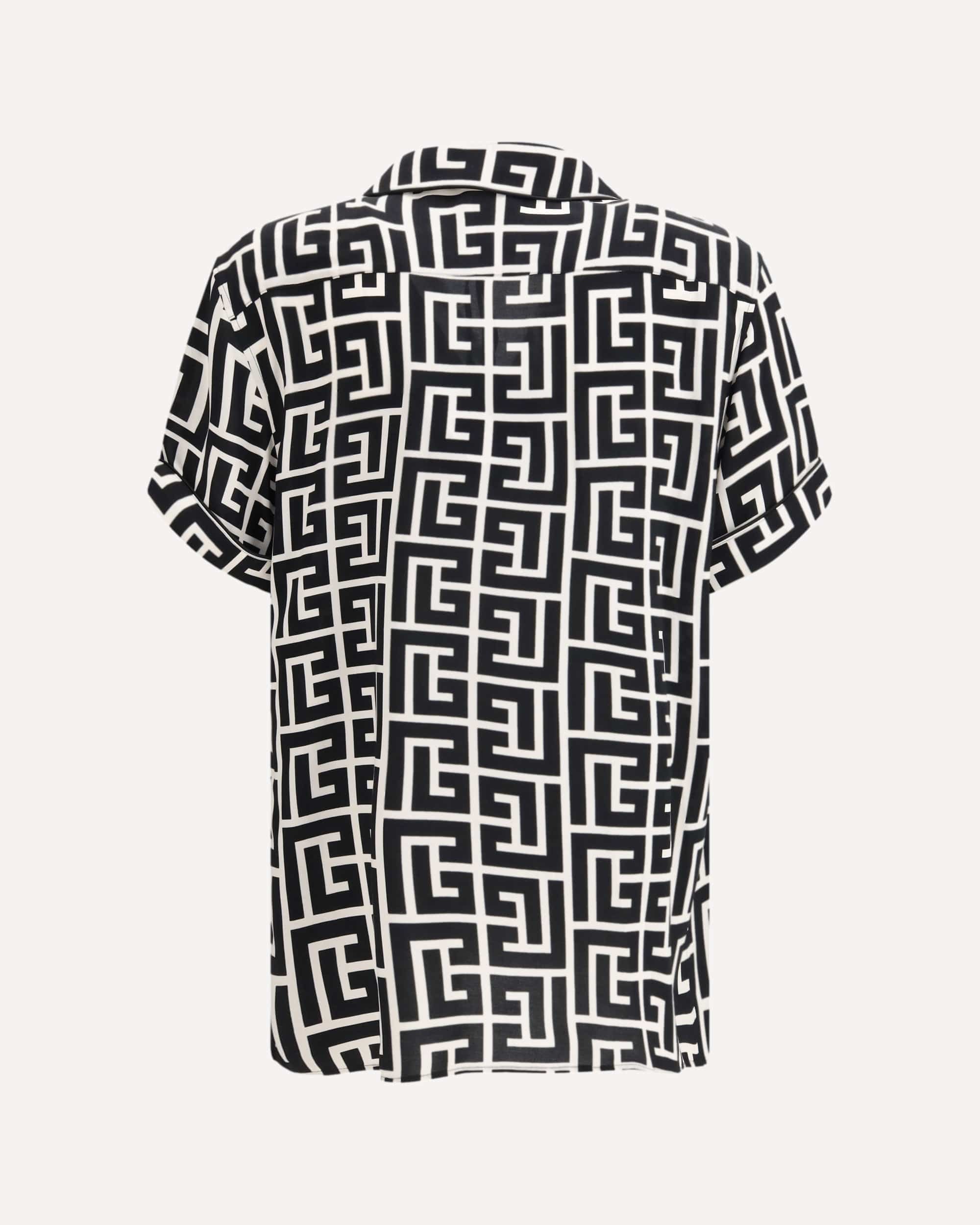 Balmain Monogram-Print Pajama Shirt - alternate view