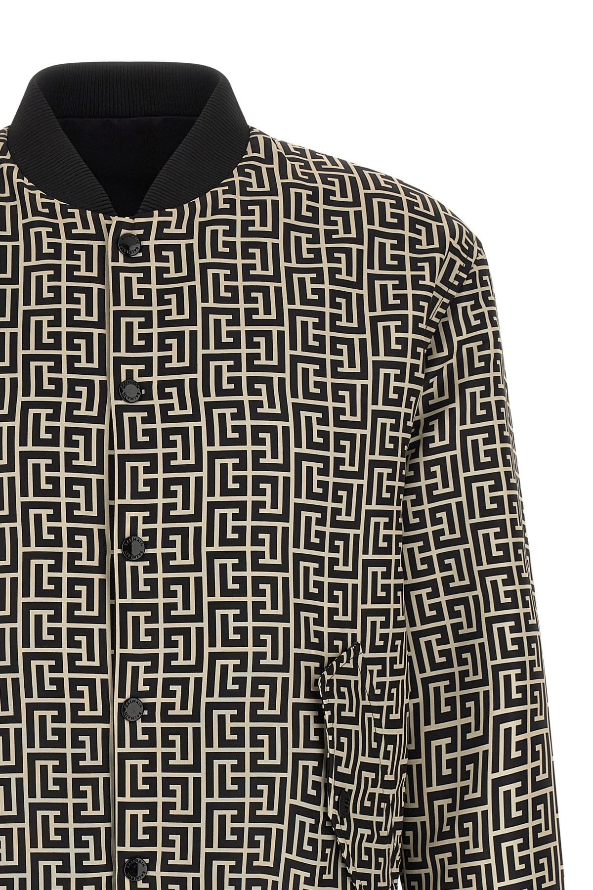 Balmain Balmain Monogram Reversible Bomber Jacket