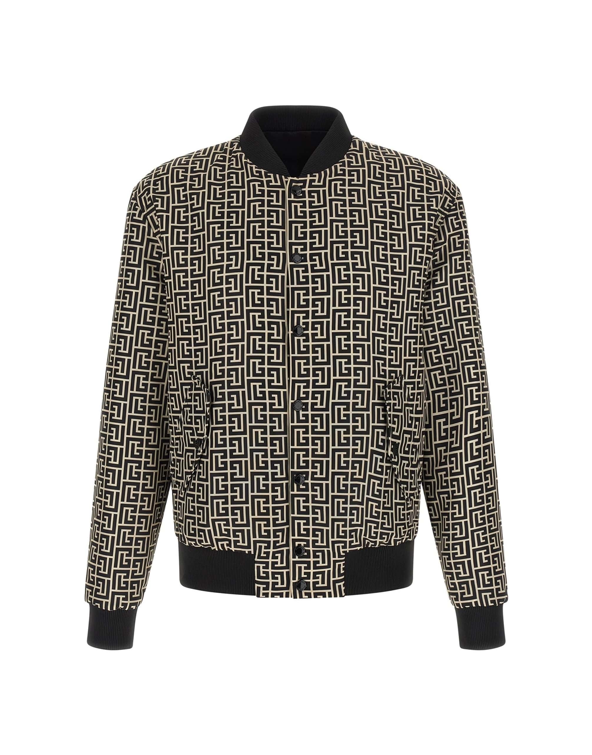 Balmain Balmain Monogram Reversible Bomber Jacket