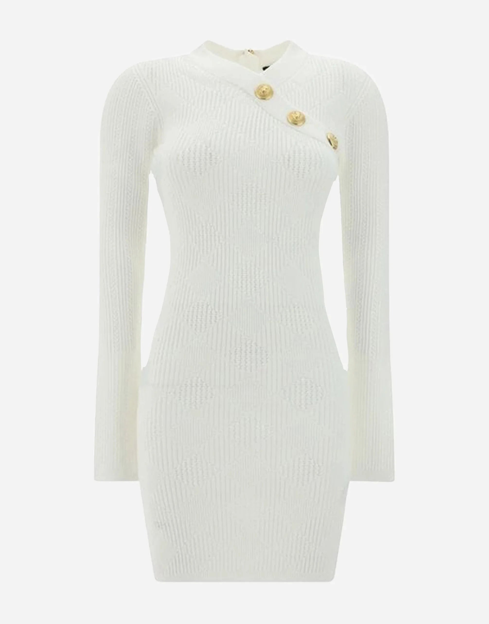 Balmain Ribbed Mini Dress