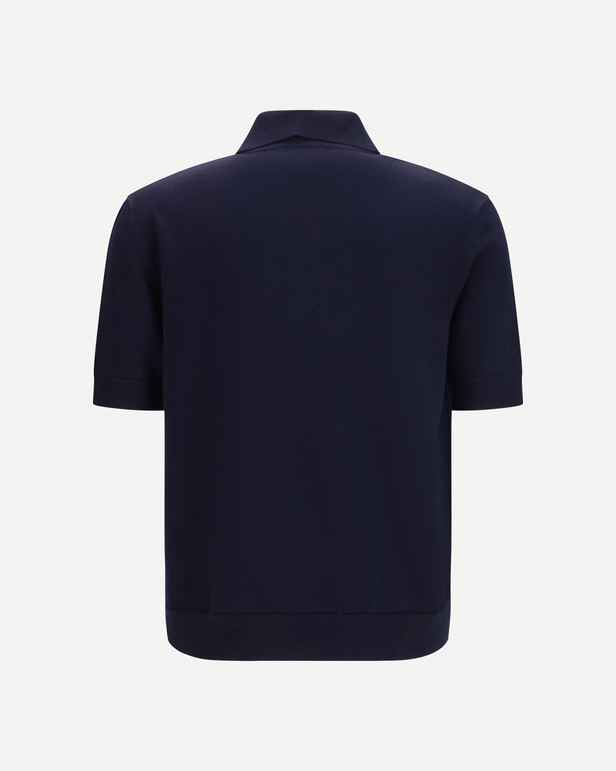 Balmain Short-Sleeve Wool Polo Shirt - alternate view