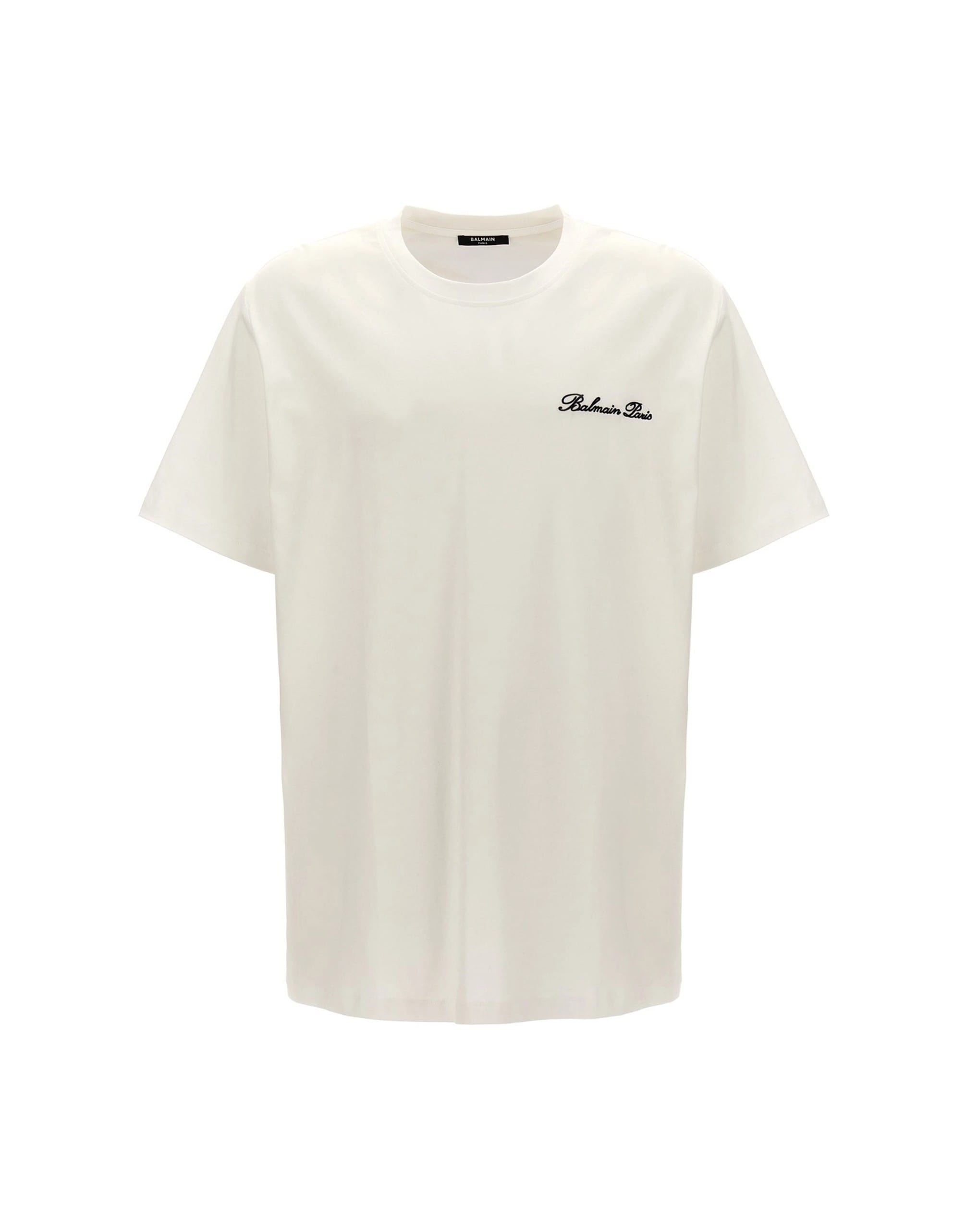 Balmain Balmain Signature Cotton Crewneck T-Shirt