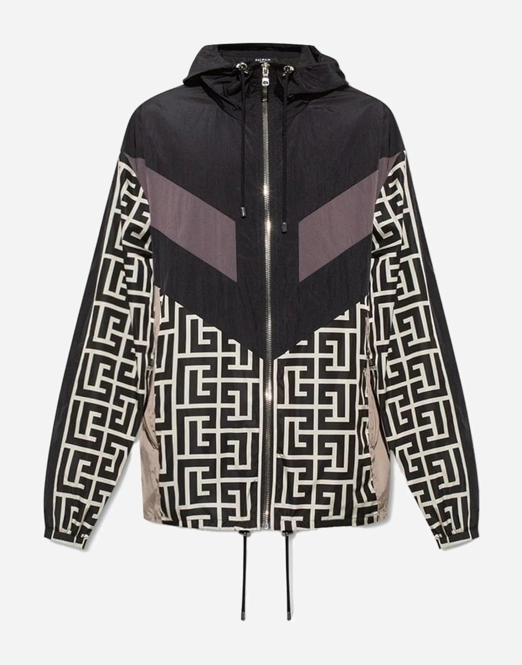 Balmain Signature Geometric-Print Jacket