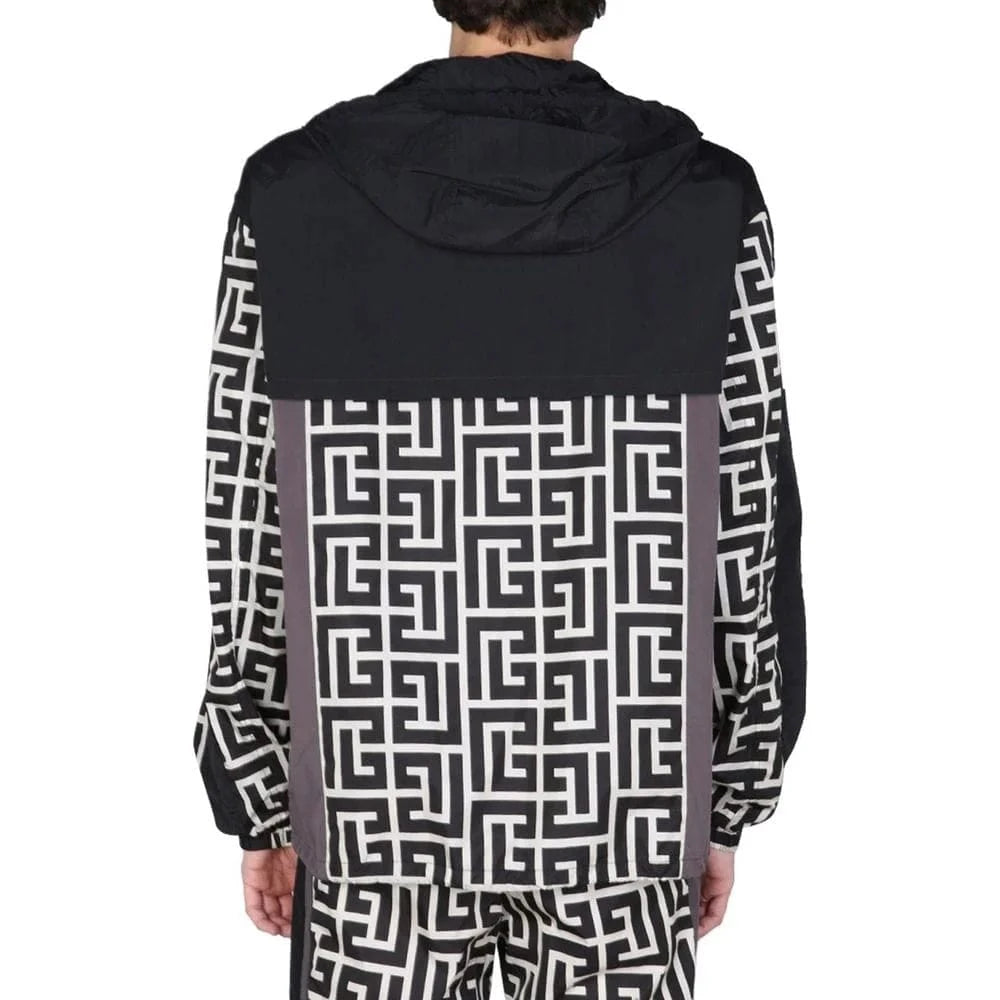 Balmain Signature Geometric-Print Jacket