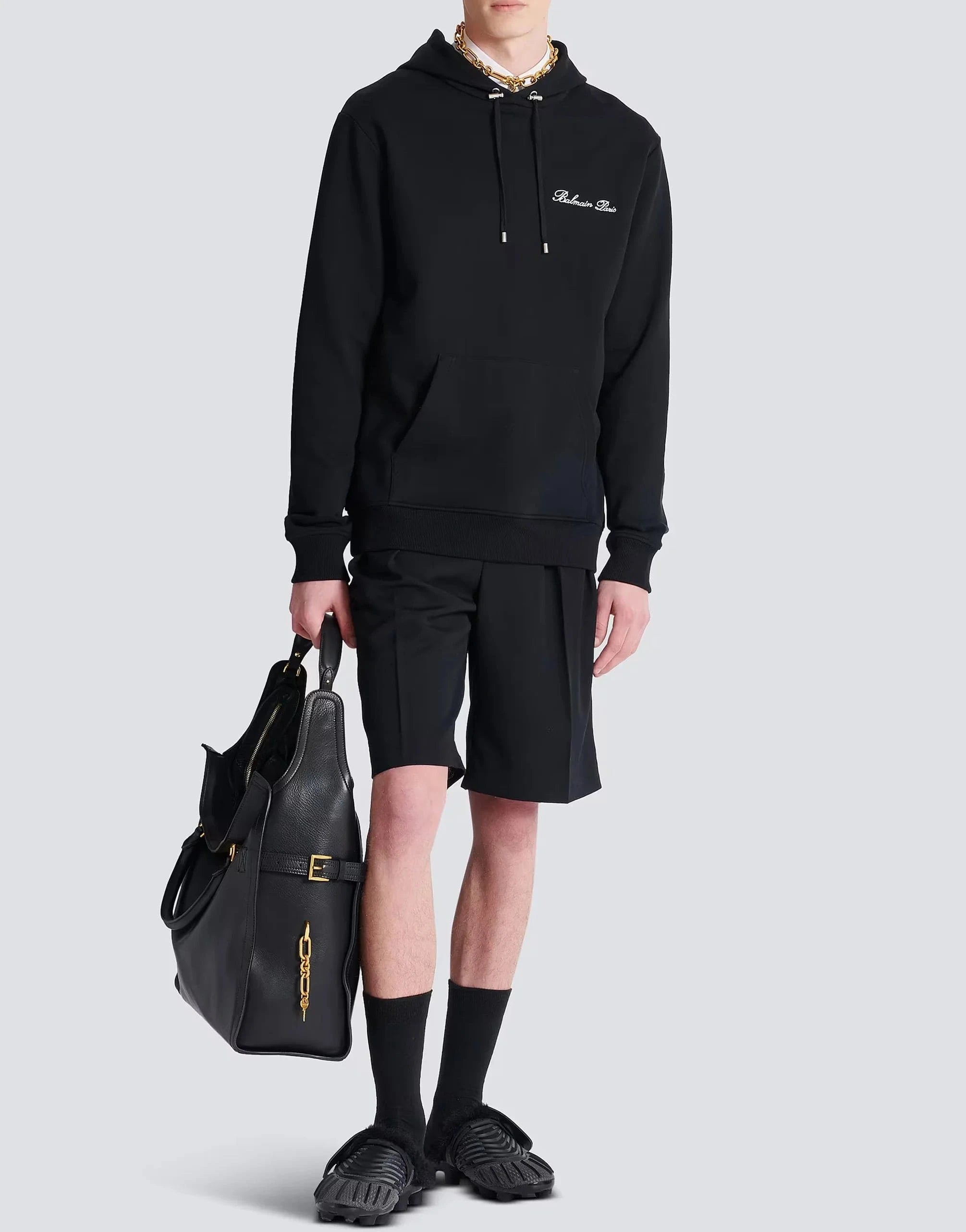 Balmain Signature Logo Hoodie