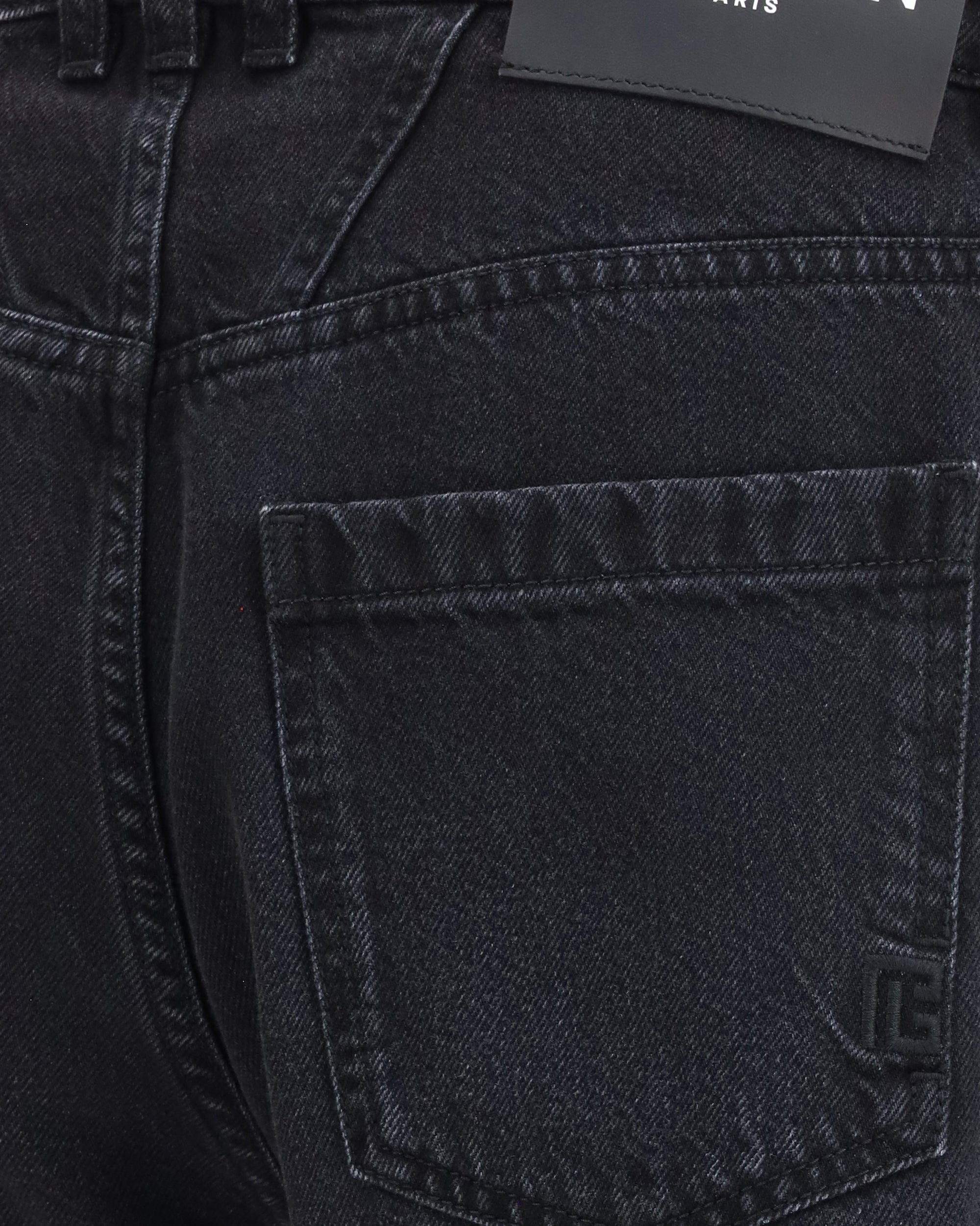 Jeans rectos de denim Balmain