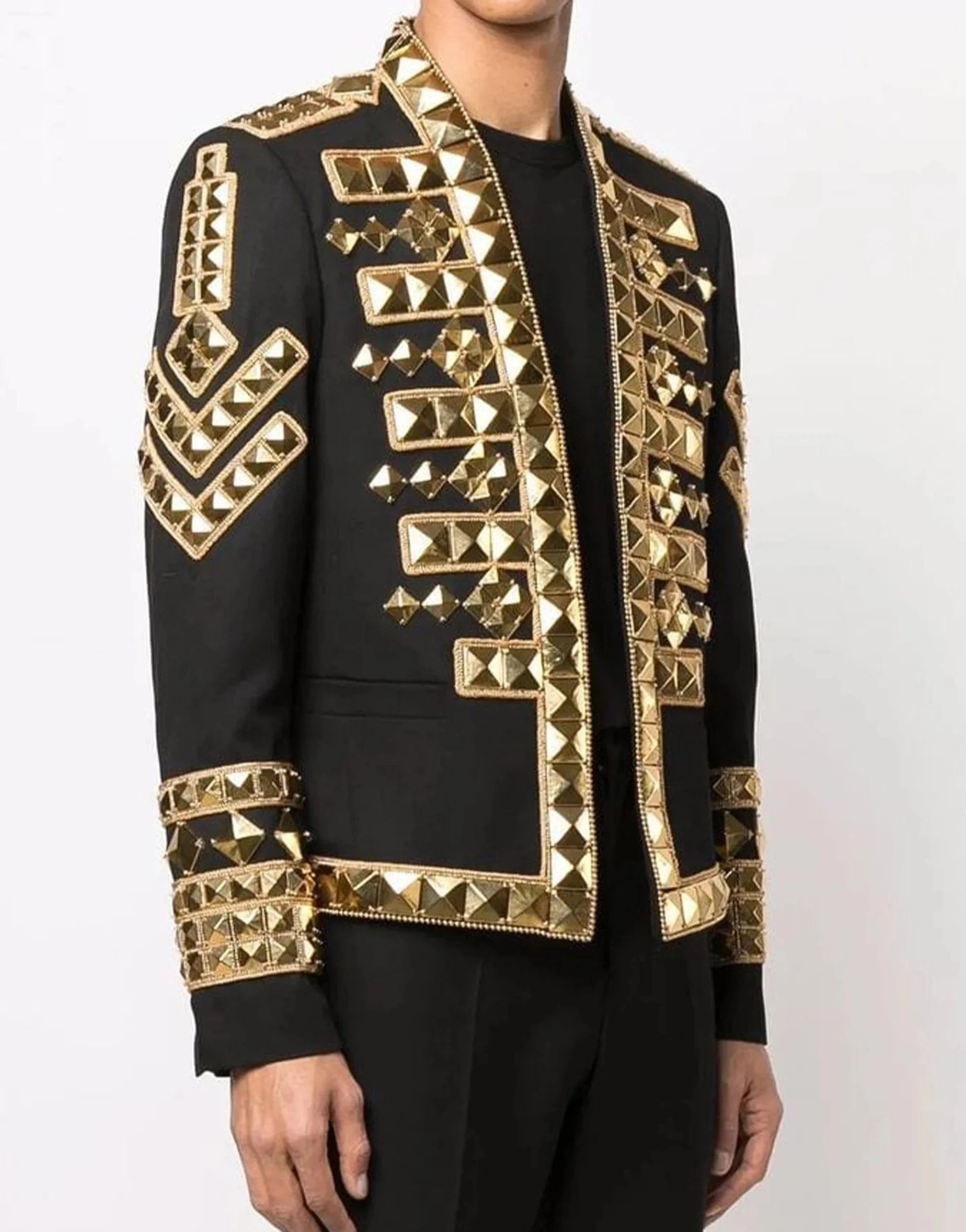 Balmain Stud-Embellished Blazer