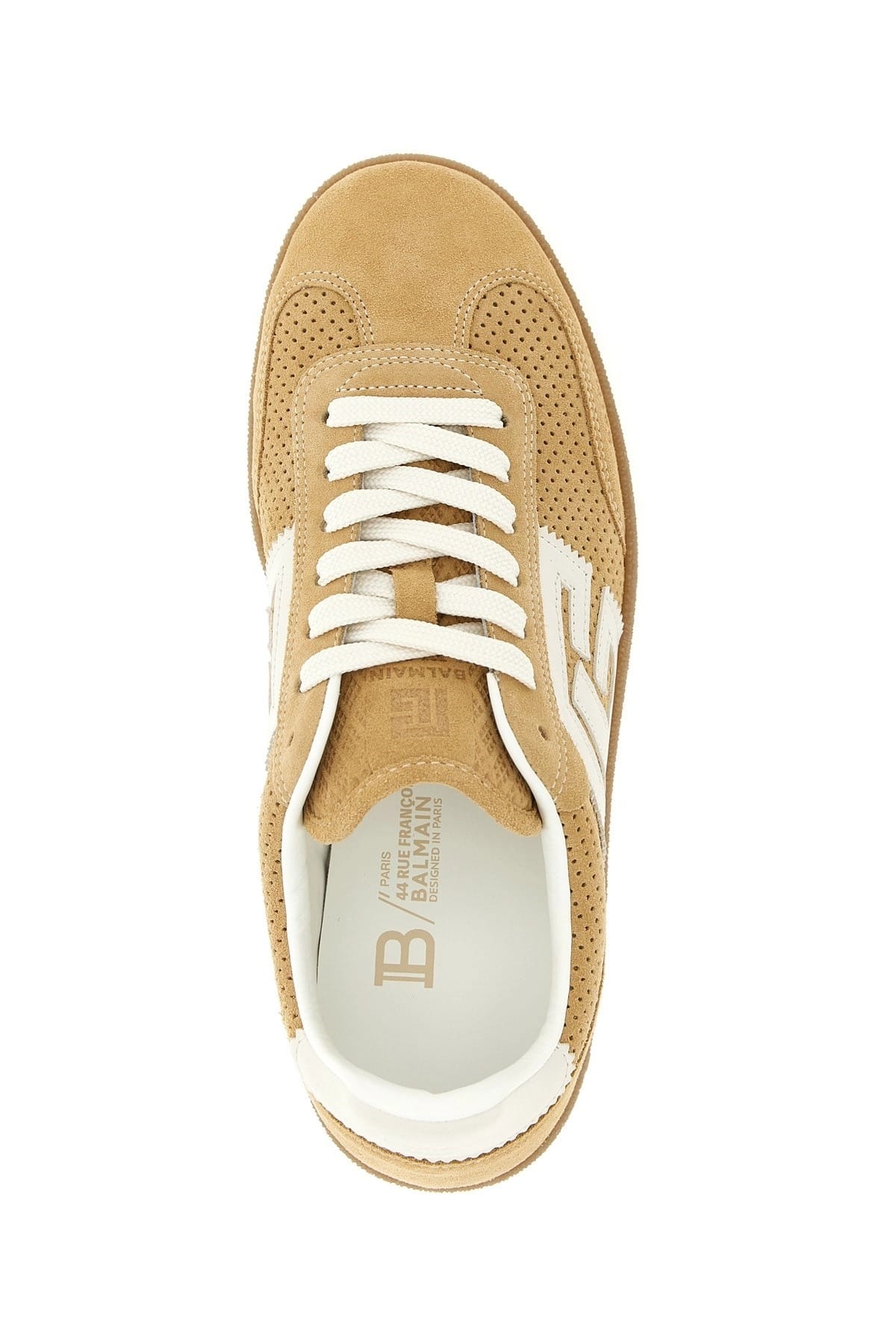 Balmain Balmain Suede Lace-Up Sneakers
