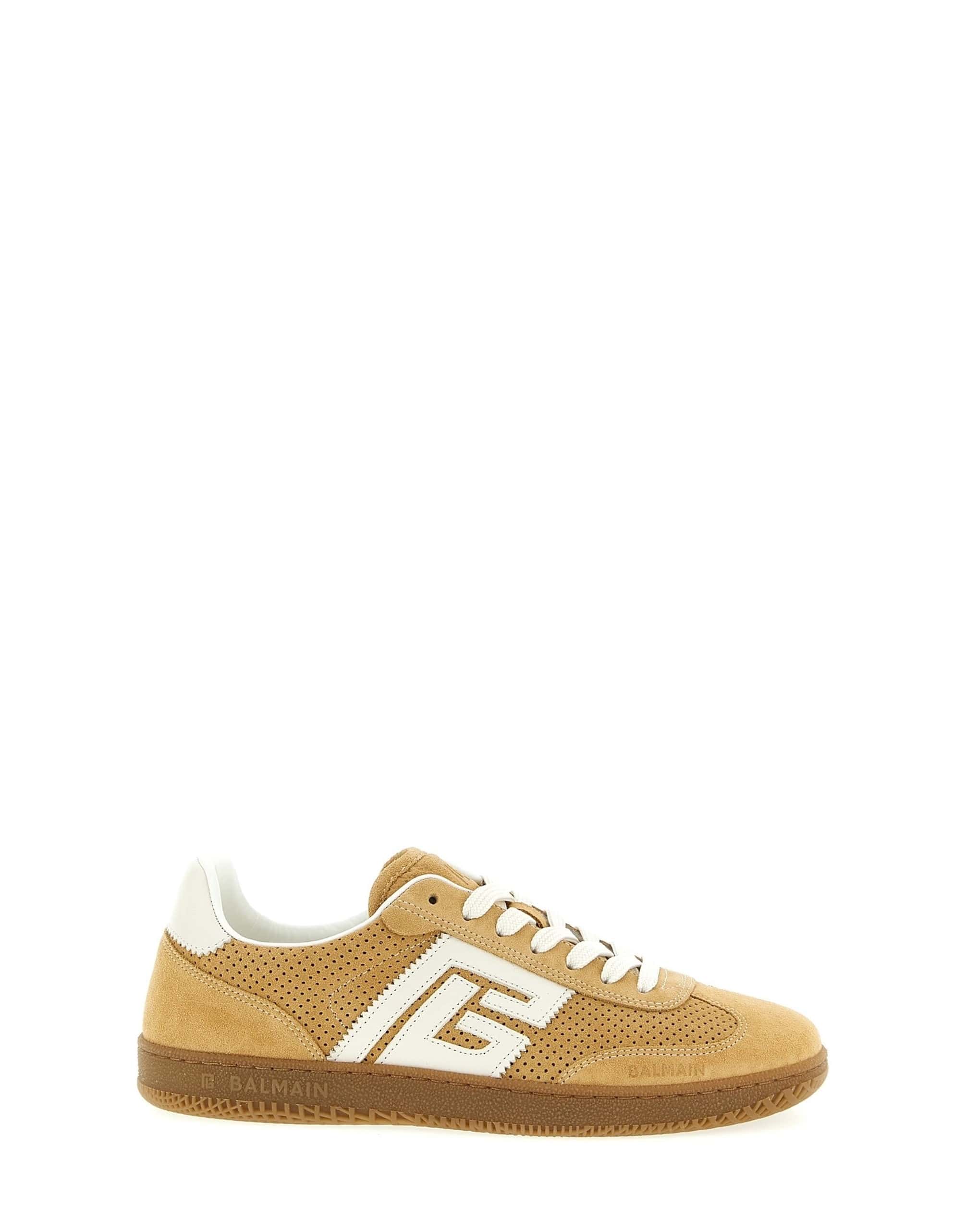 Balmain Balmain Suede Lace-Up Sneakers