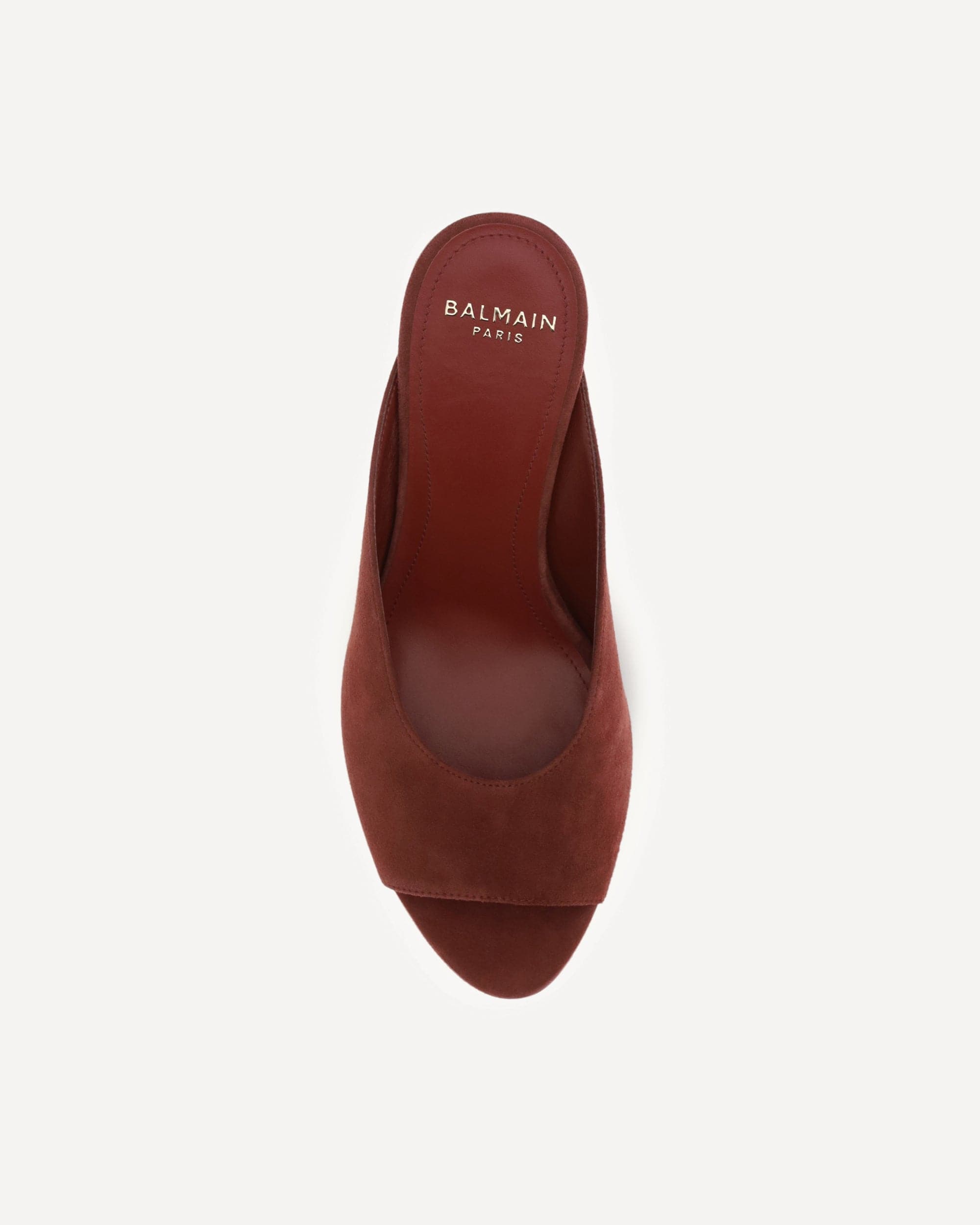 Balmain Balmain Suede Open-Toe Mules