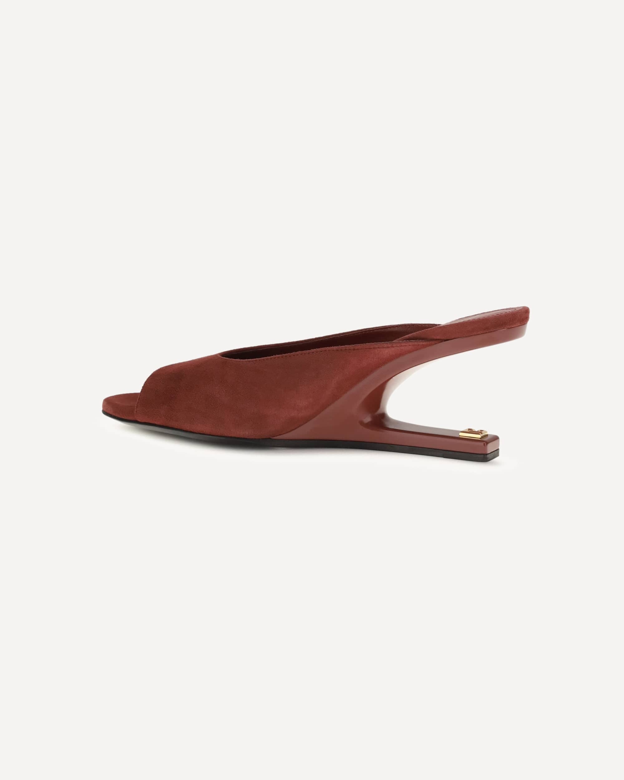 Balmain Balmain Suede Open-Toe Mules