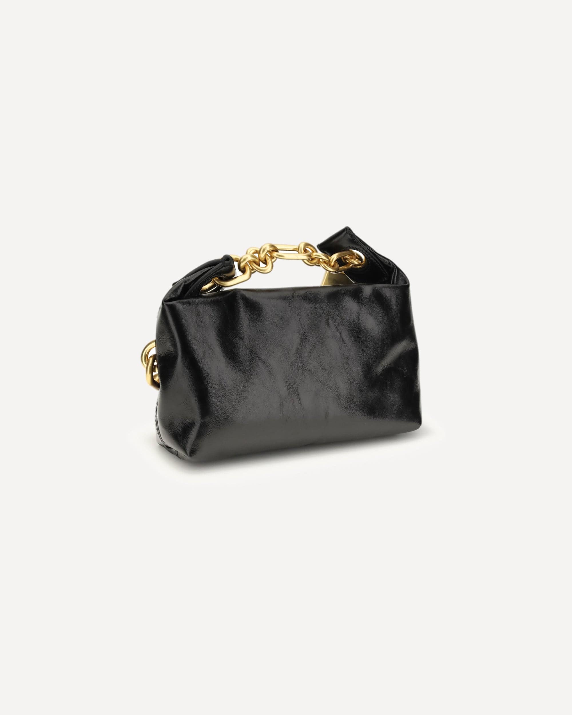 Balmain Sync Mini Leather Shoulder Bag