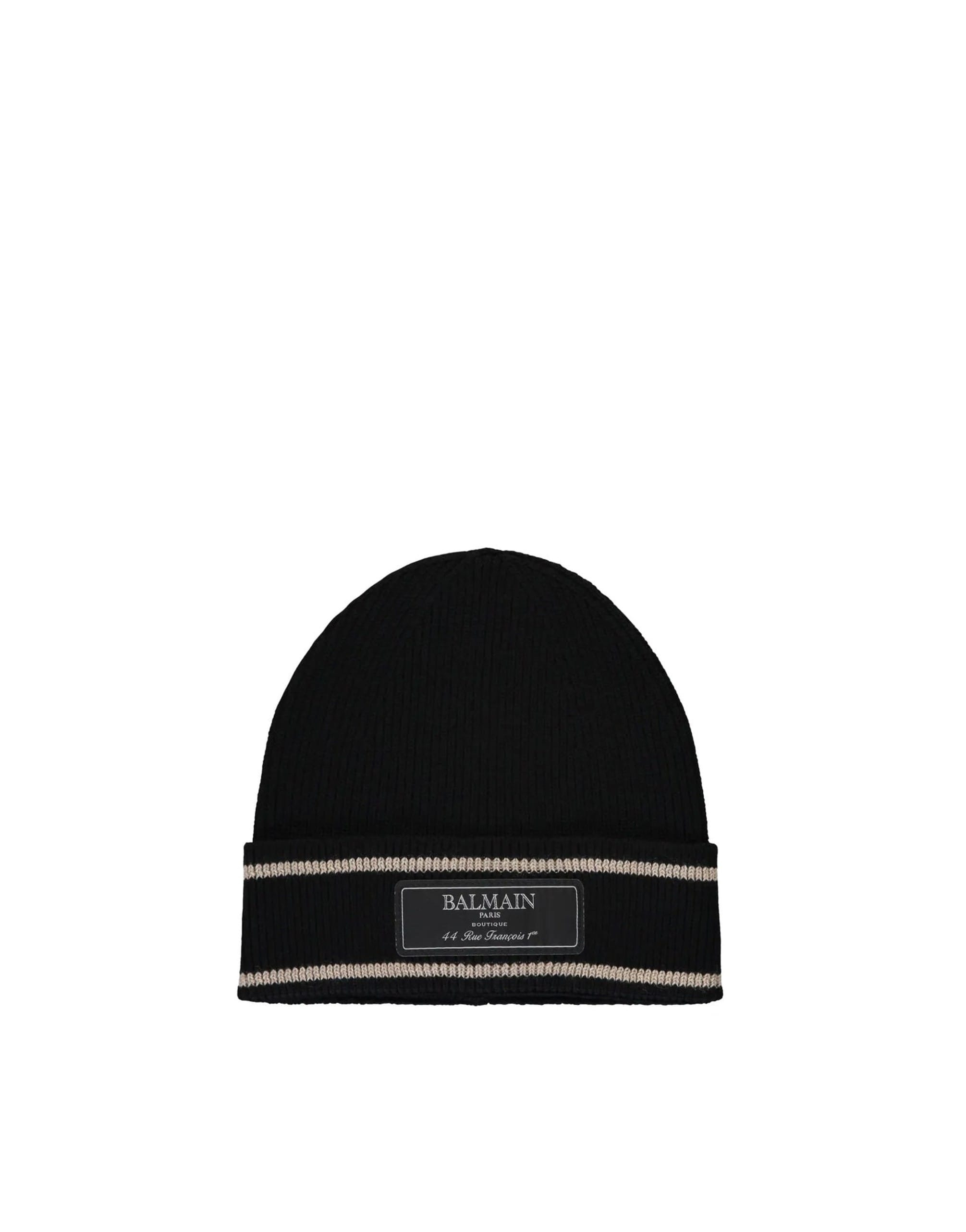 Balmain Wool Beanie Hat