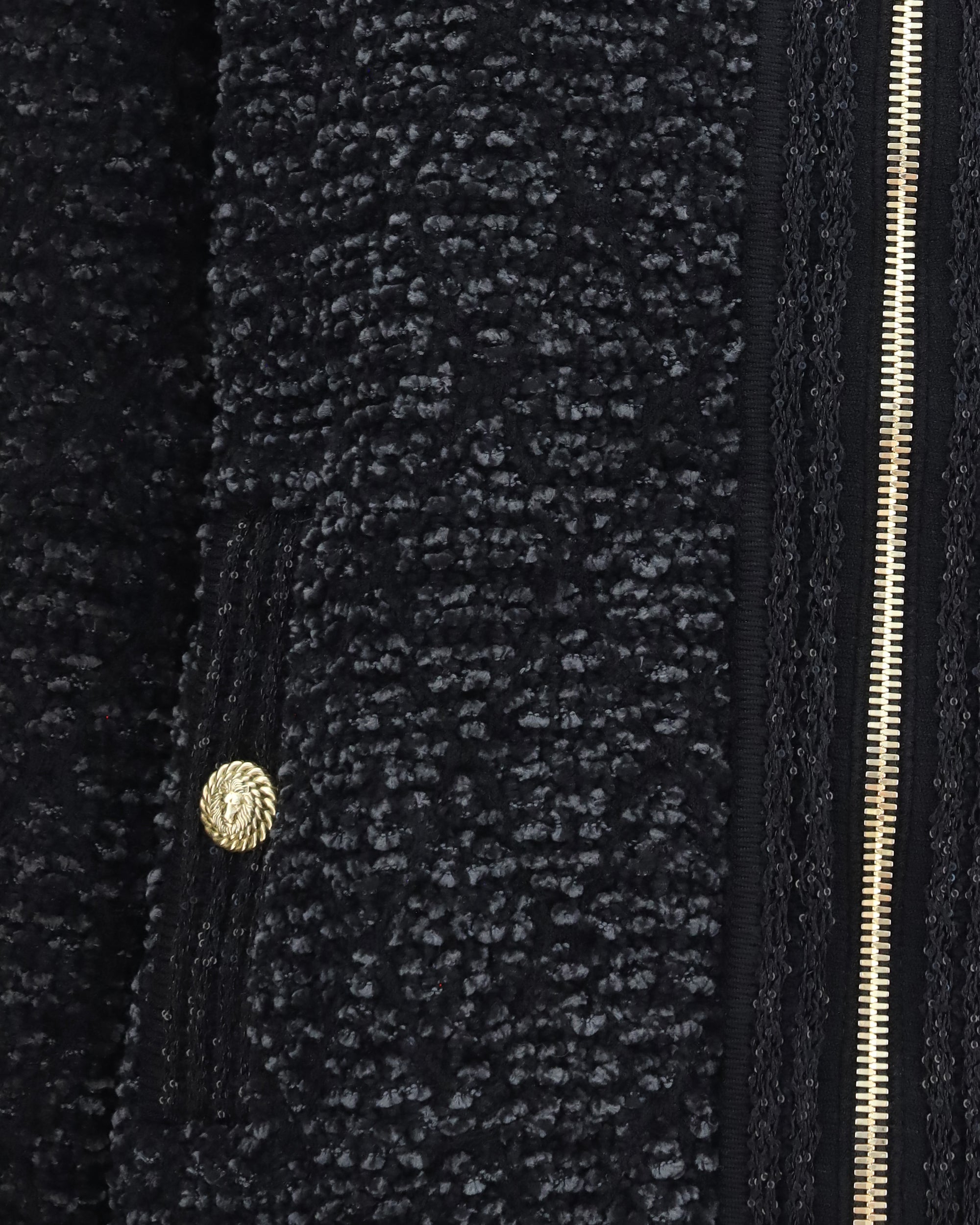 Balmain Zip Jacket With Sequin Details