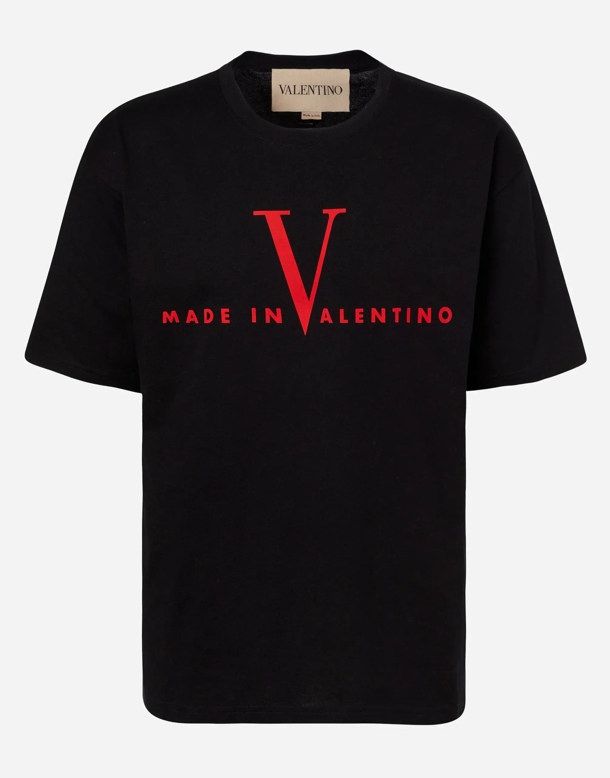 Valentino Black Cotton T-Shirt
