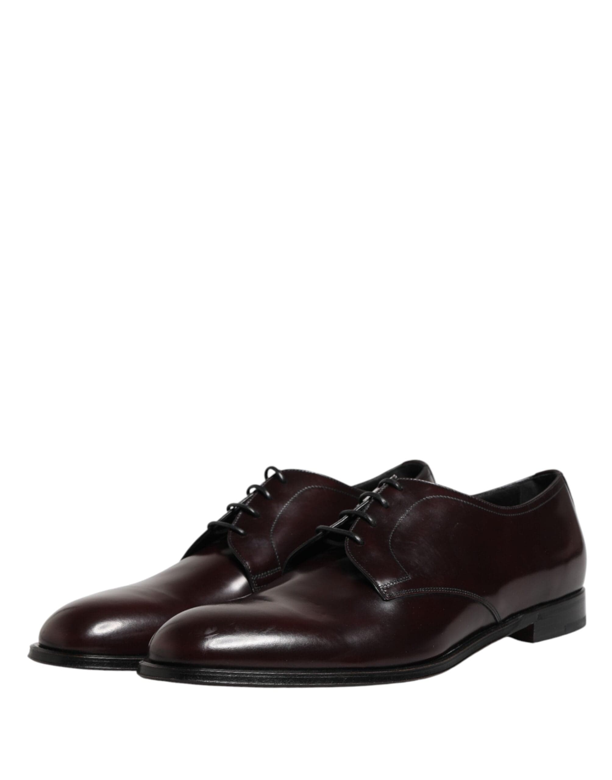 Dolce & Gabbana Polished Leather Plain Toe Derby Shoes - alternate view