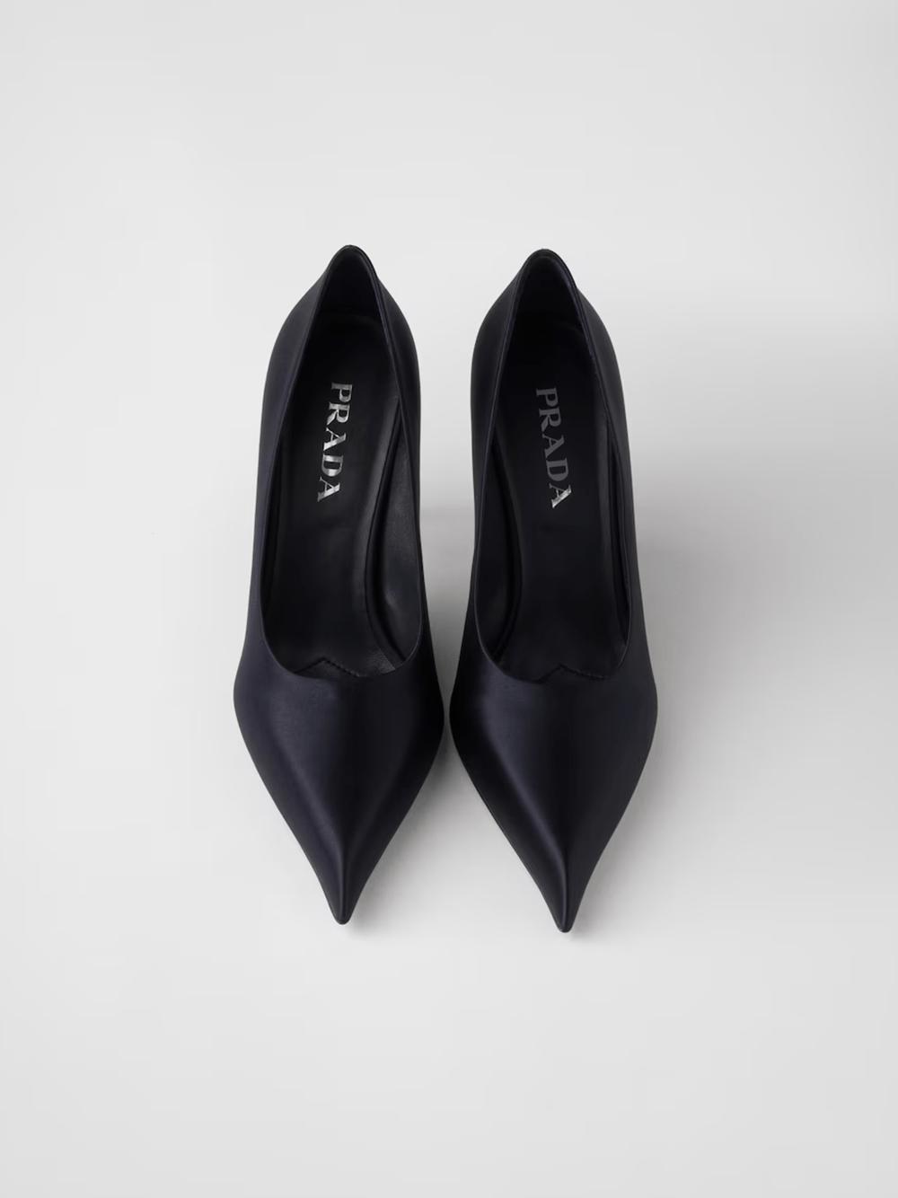 Prada Blue Satin Pumps